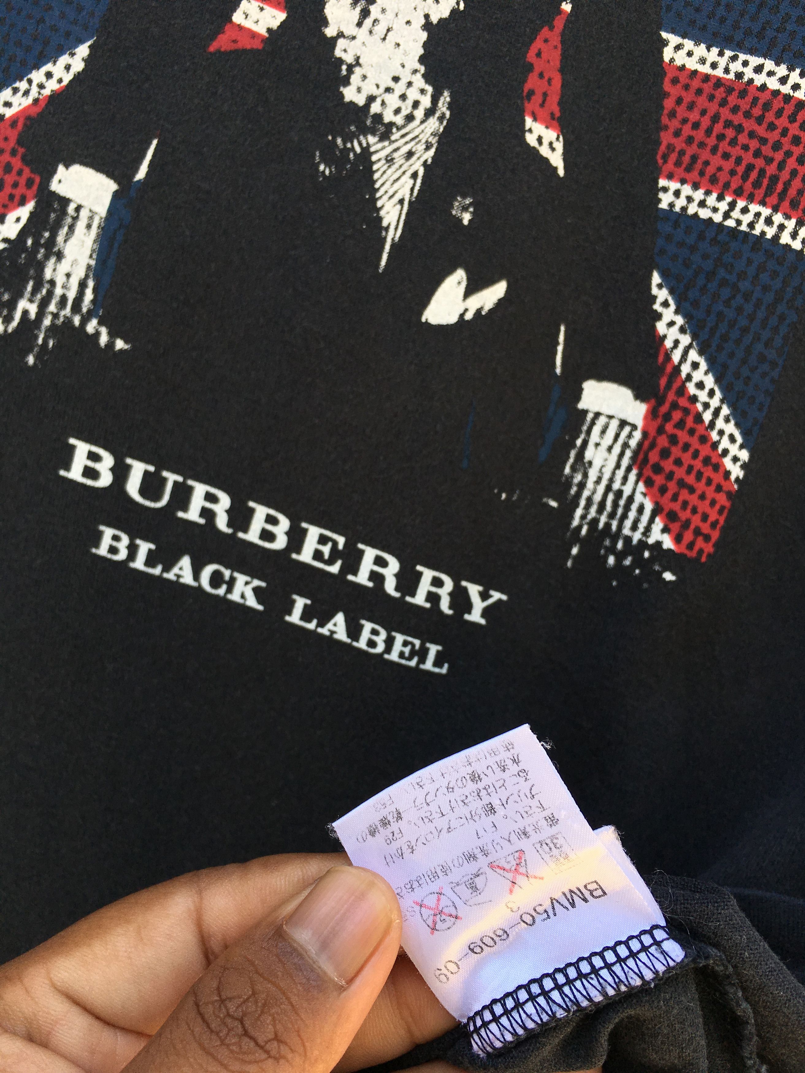 Burberry Vintage BURBERRY BLACK LABEL nice design t-shirt Size US M / EU 48-50 / 2 - 14 Thumbnail