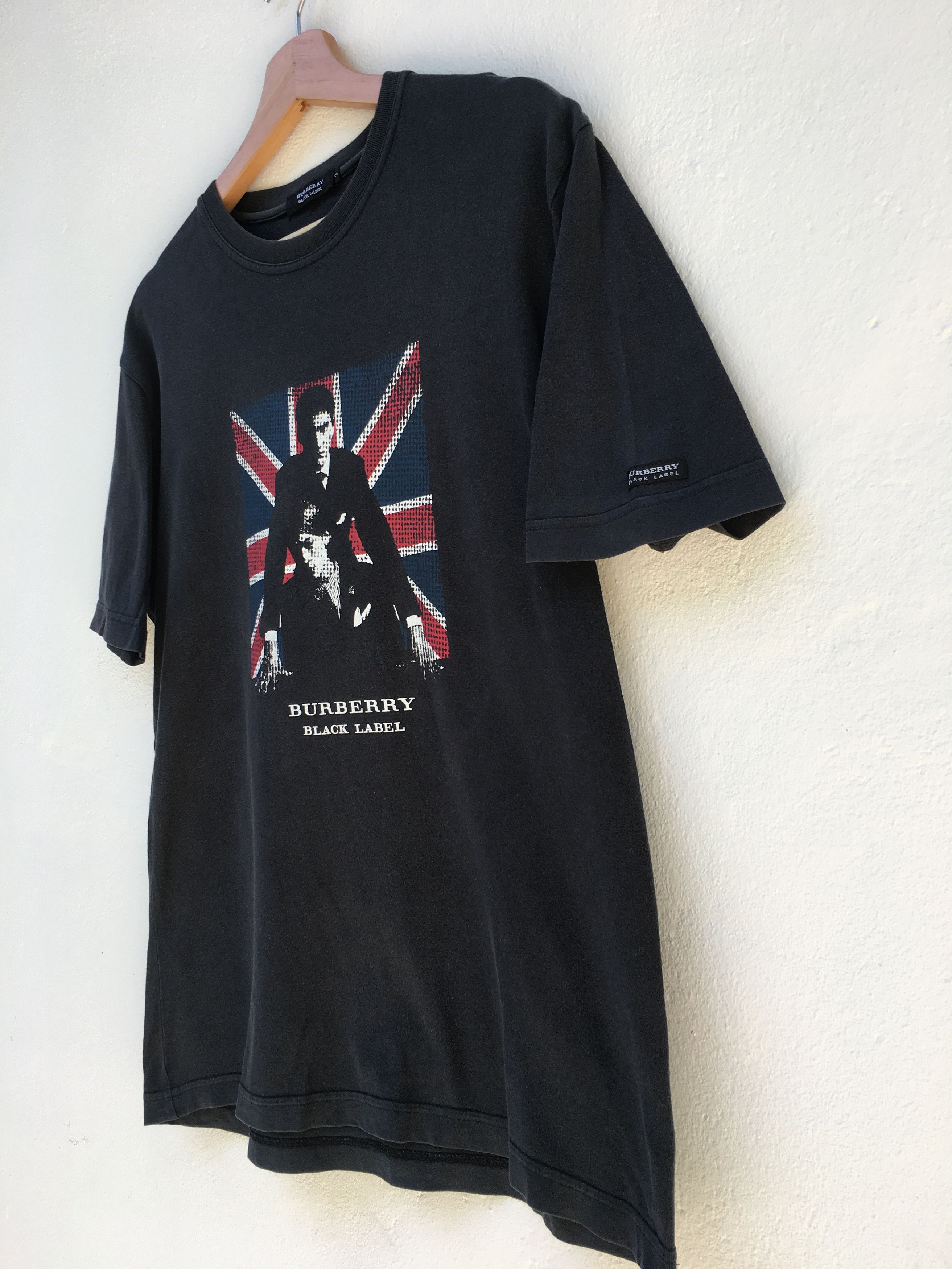 Burberry Vintage BURBERRY BLACK LABEL nice design t-shirt Size US M / EU 48-50 / 2 - 4 Thumbnail