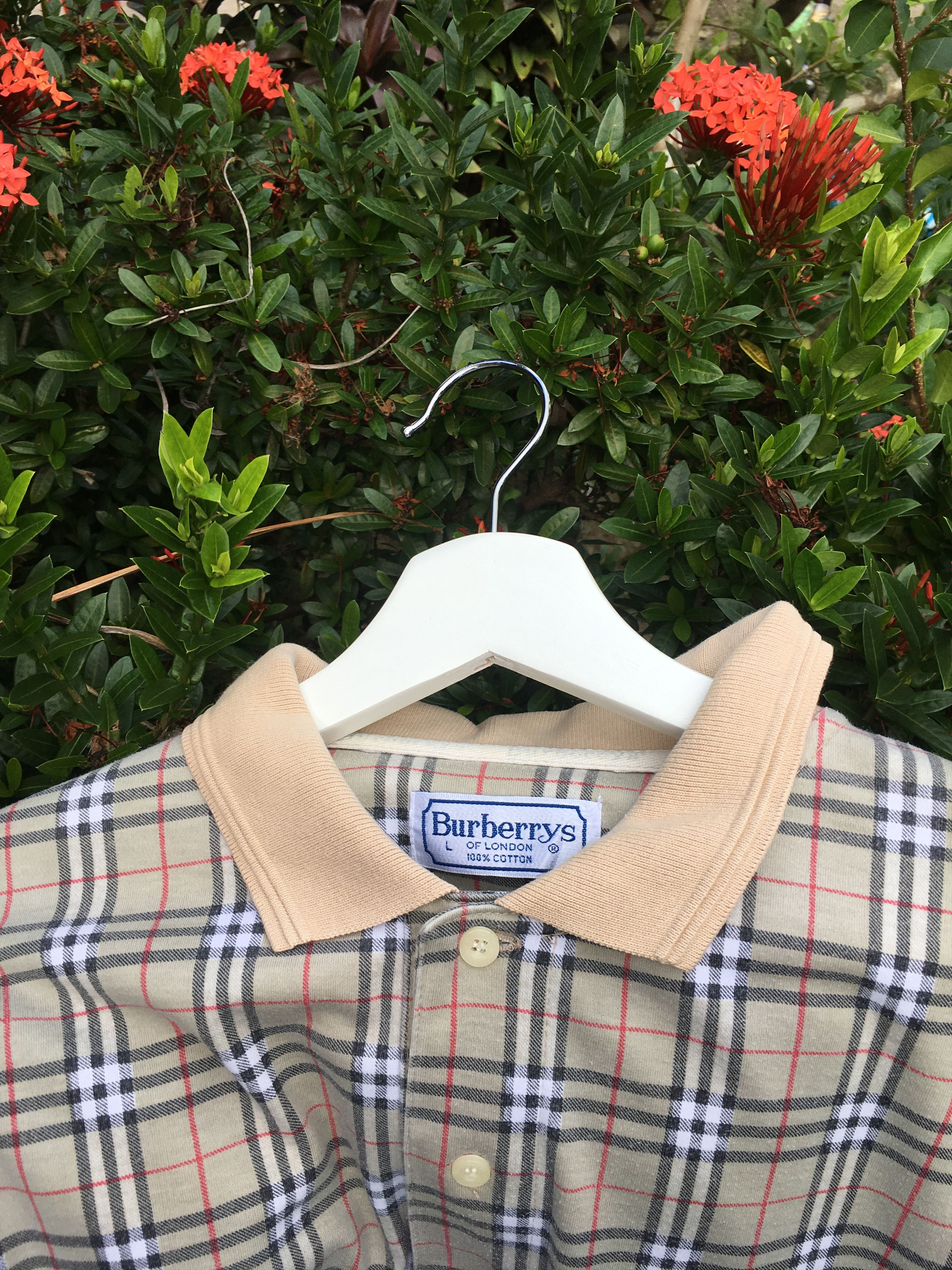 Burberry Burberry Checkered nova check Vintage 90s Polo Shirt Size US L / EU 52-54 / 3 - 10 Thumbnail