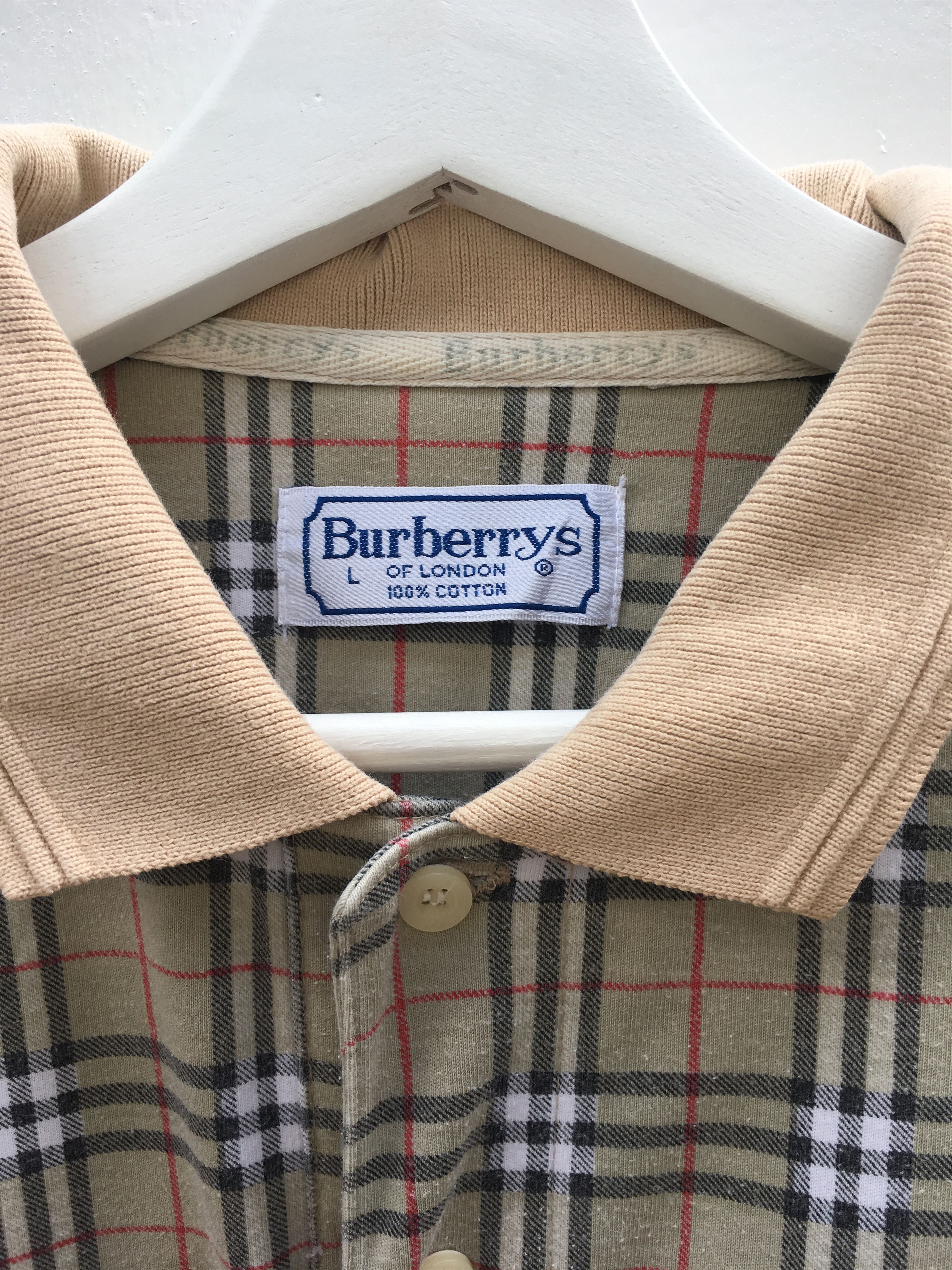 Burberry Burberry Checkered nova check Vintage 90s Polo Shirt Size US L / EU 52-54 / 3 - 5 Thumbnail