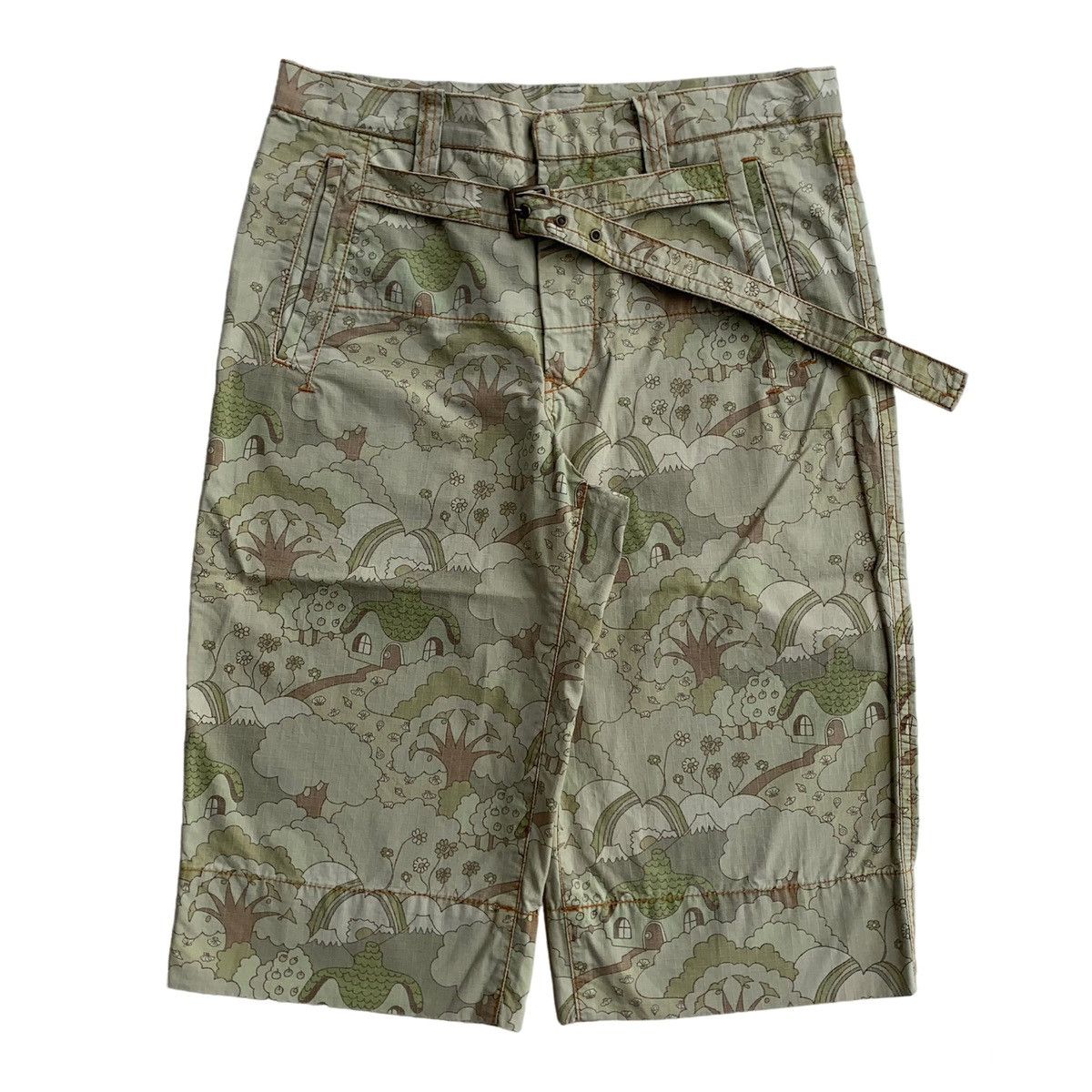 image of Issey Miyake Blue Series Jorts Pants in Brown, Men's (Size 29)