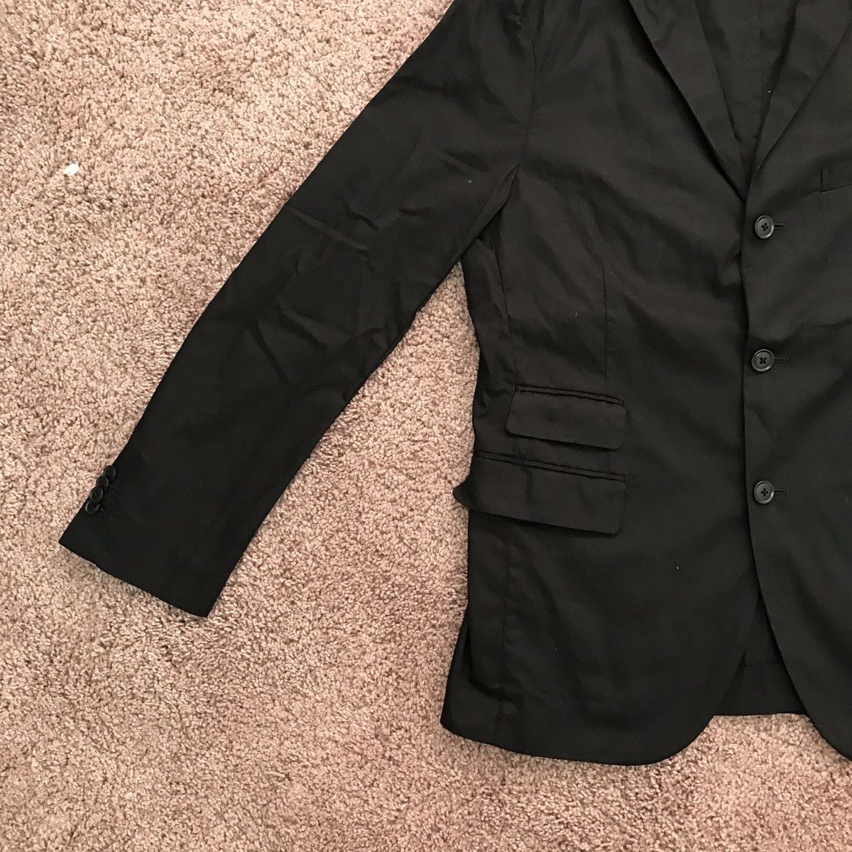 Japanese Brand Black cotton blazer Size US S / EU 44-46 / 1 - 4 Thumbnail