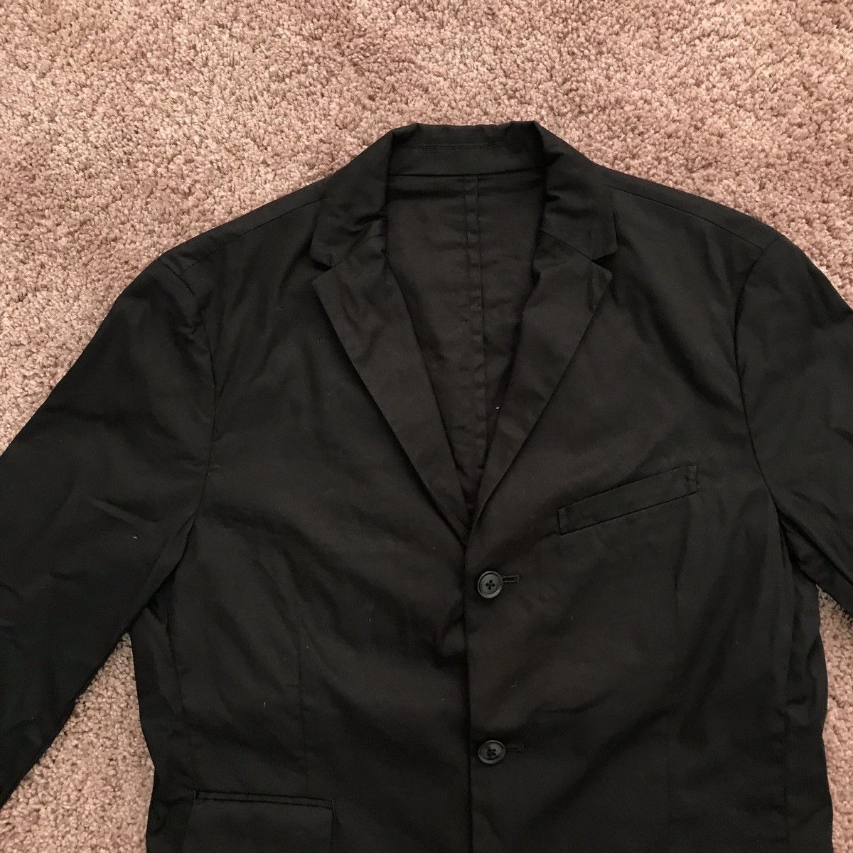Japanese Brand Black cotton blazer Size US S / EU 44-46 / 1 - 2 Thumbnail