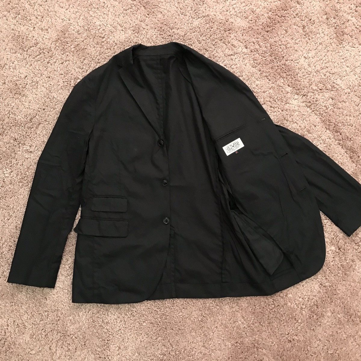Japanese Brand Black cotton blazer Size US S / EU 44-46 / 1 - 6 Thumbnail