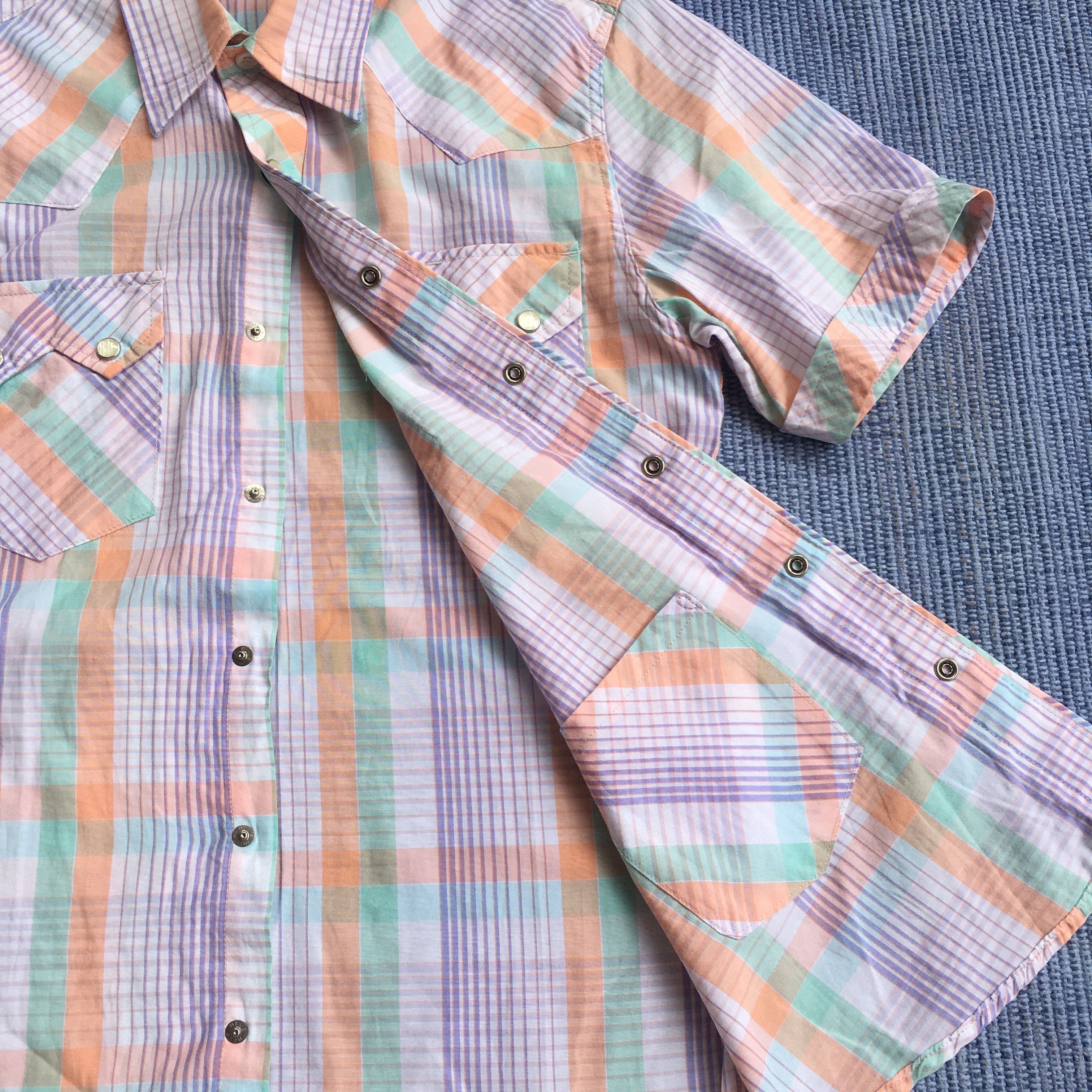 HOLLYWOOD RANCH MARKET pearl snap button western shirt Size US M / EU 48-50 / 2 - 5 Thumbnail