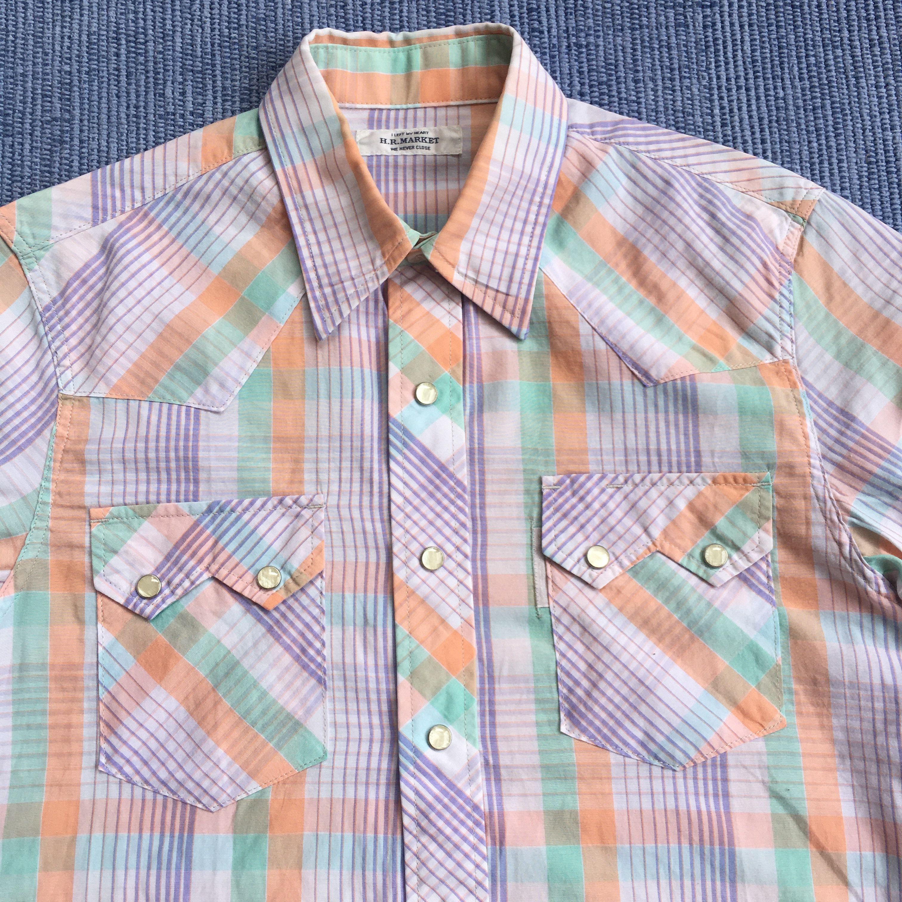 HOLLYWOOD RANCH MARKET pearl snap button western shirt Size US M / EU 48-50 / 2 - 3 Thumbnail