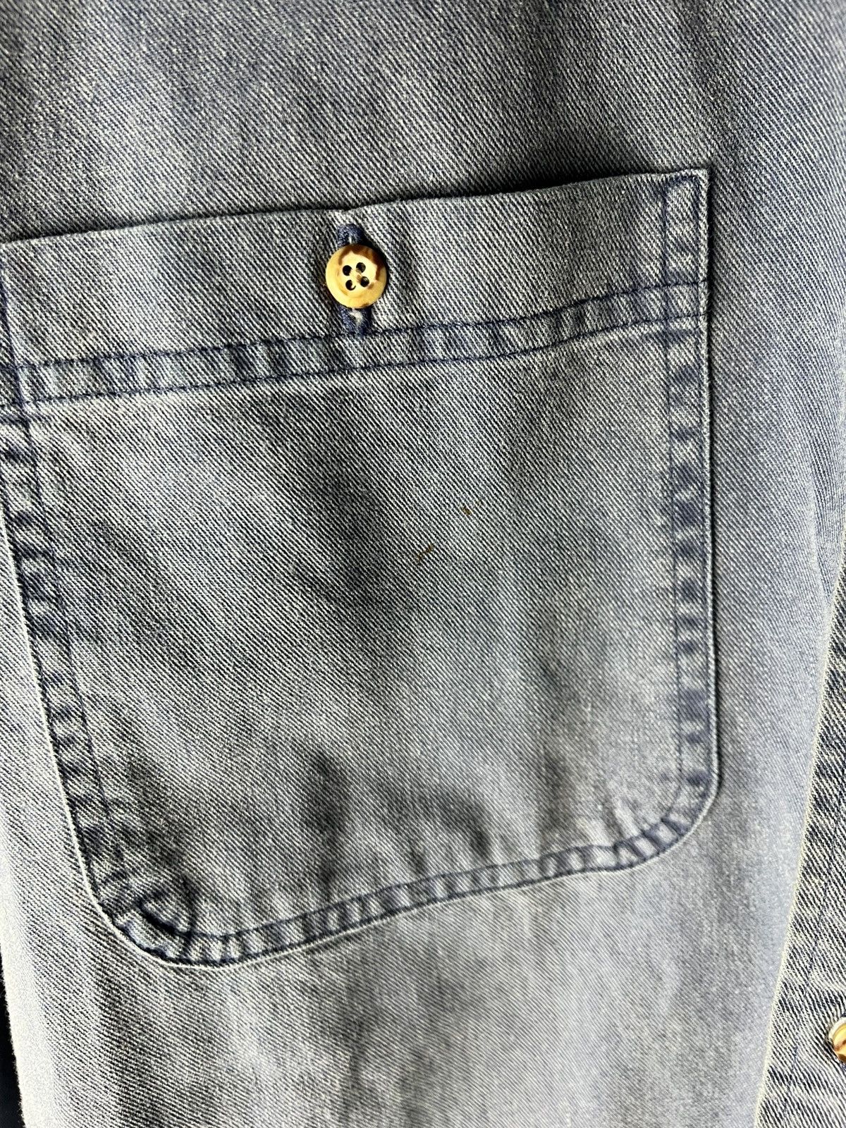Vintage Vintage Western Wolves Denim Button Up Shirt Size US M / EU 48-50 / 2 - 6 Thumbnail