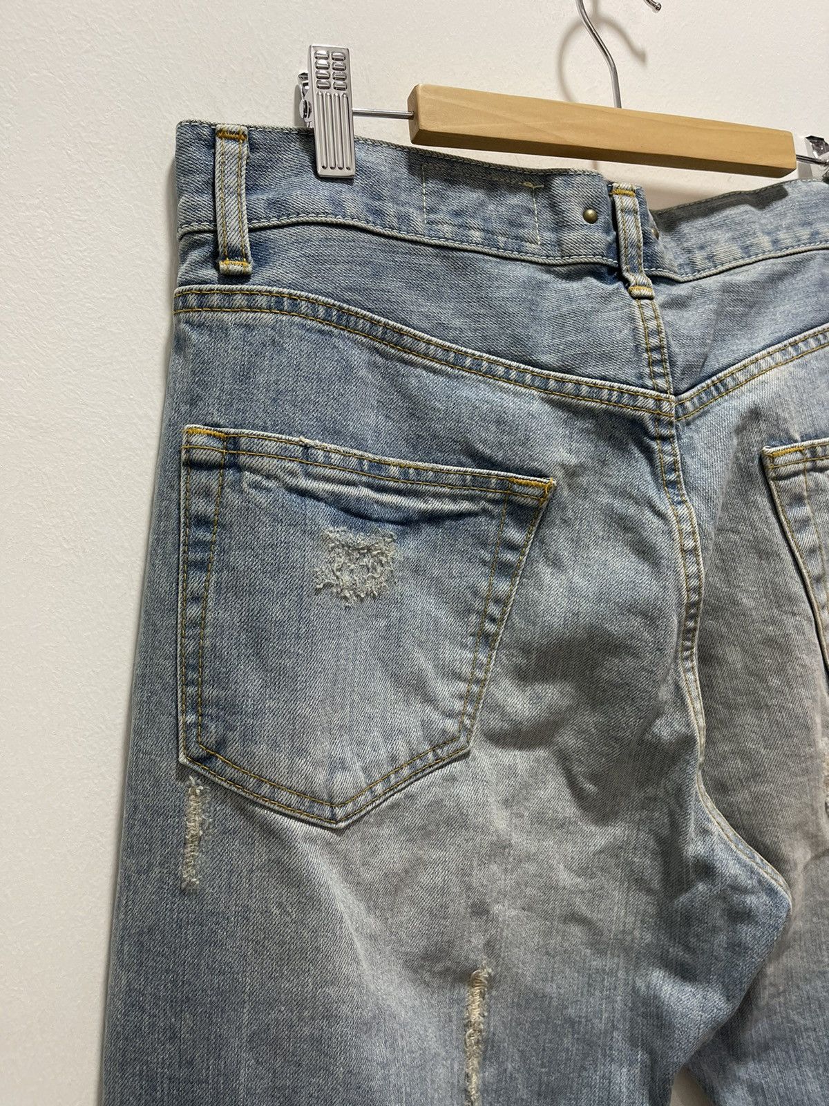 Japanese Brand × Vintage JAPANESE BRAND QUARTER GEMINI RIPPED DISTRESSED DENIM JEANS Size US 32 / EU 48 - 11 Thumbnail
