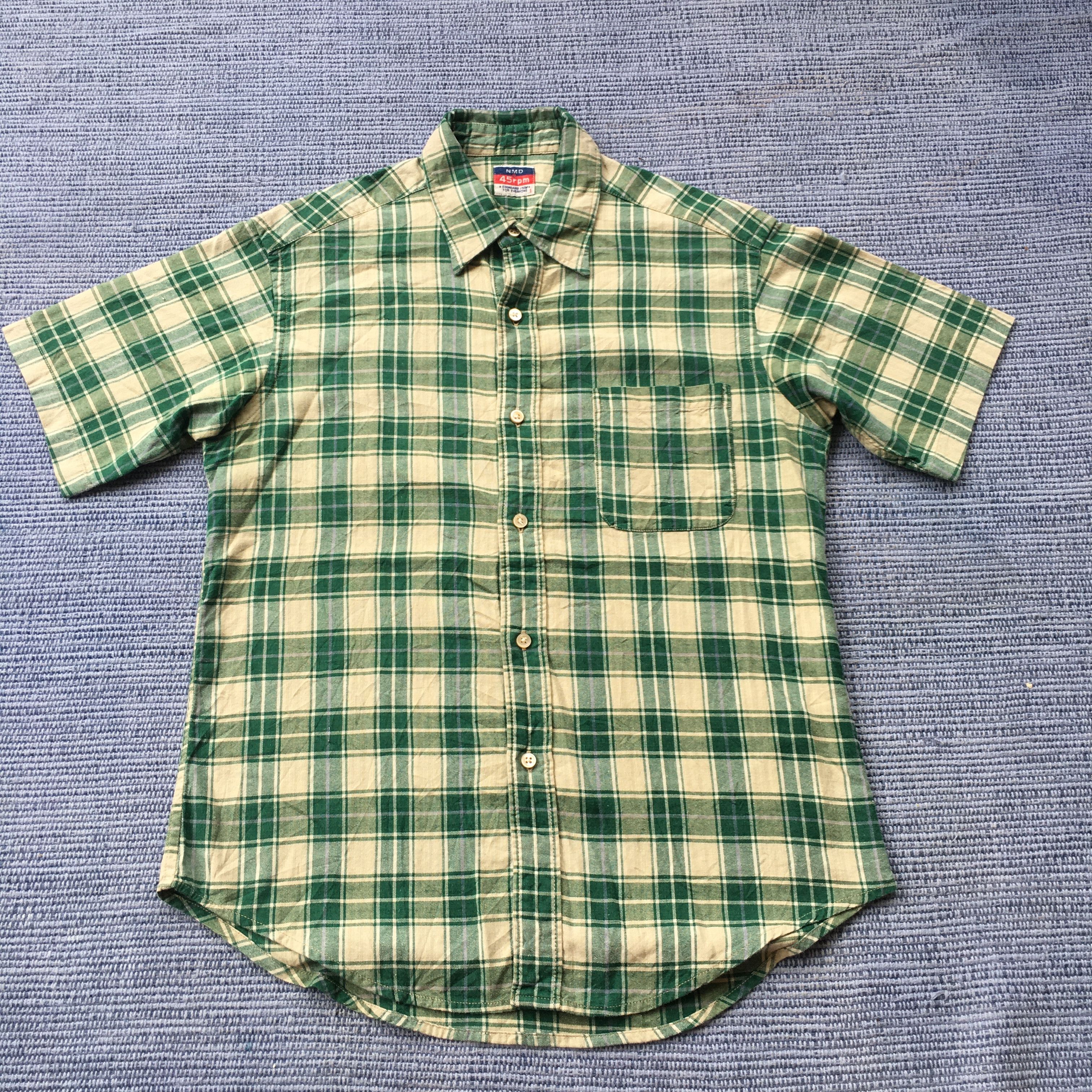 45rpm vintage NMD 45rpm cotton green checked Size US S / EU 44-46 / 1 - 1 Thumbnail