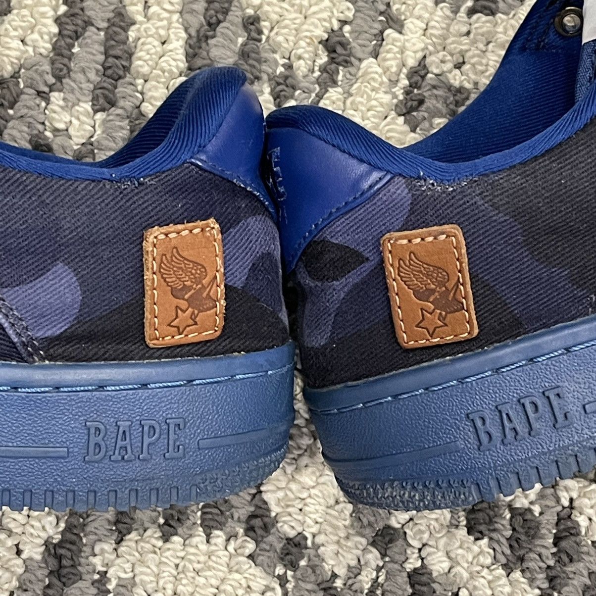 Bape OG Bape Bapesta Blue Camo Canvas Size US 9 / EU 42 - 5 Thumbnail