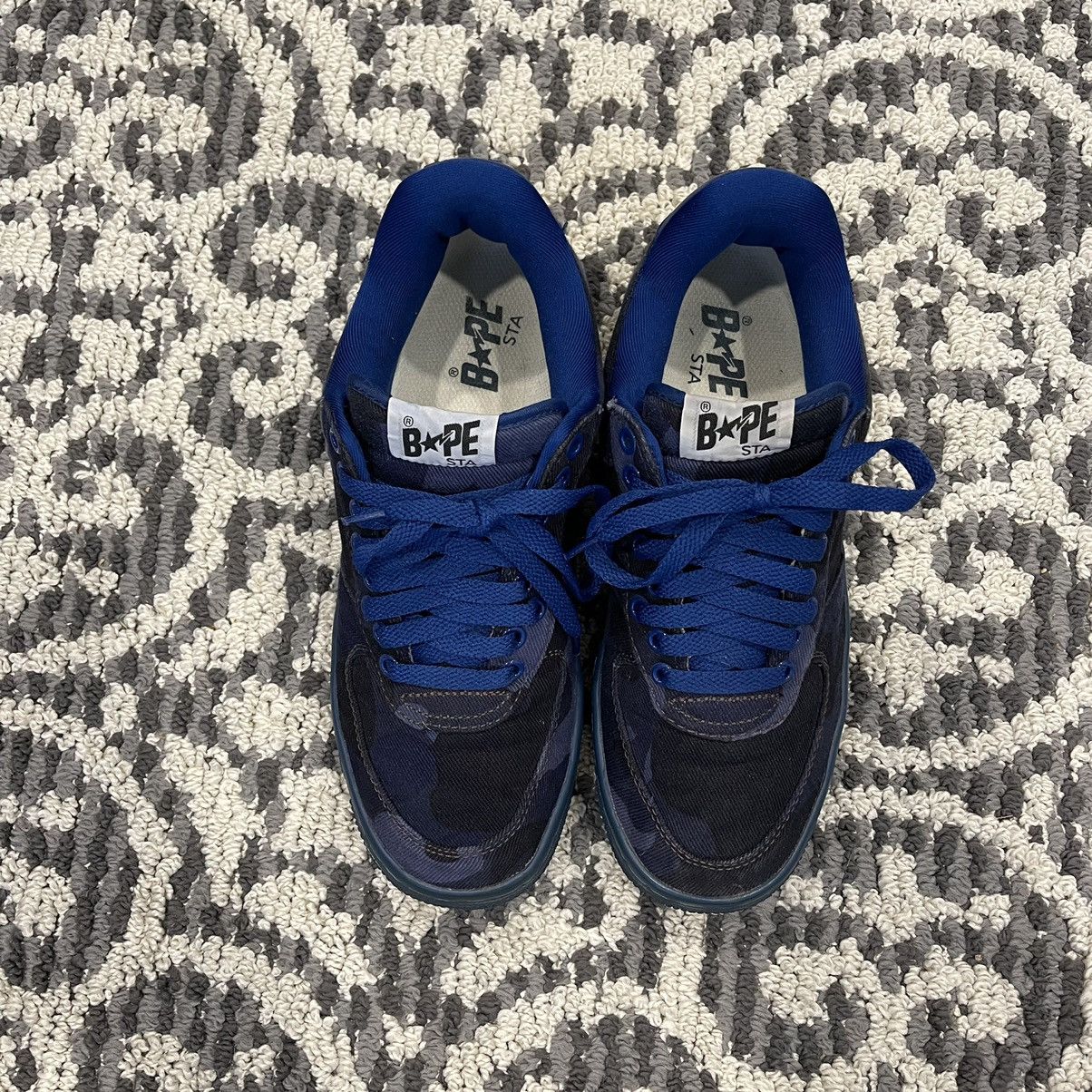 Bape OG Bape Bapesta Blue Camo Canvas Size US 9 / EU 42 - 11 Thumbnail