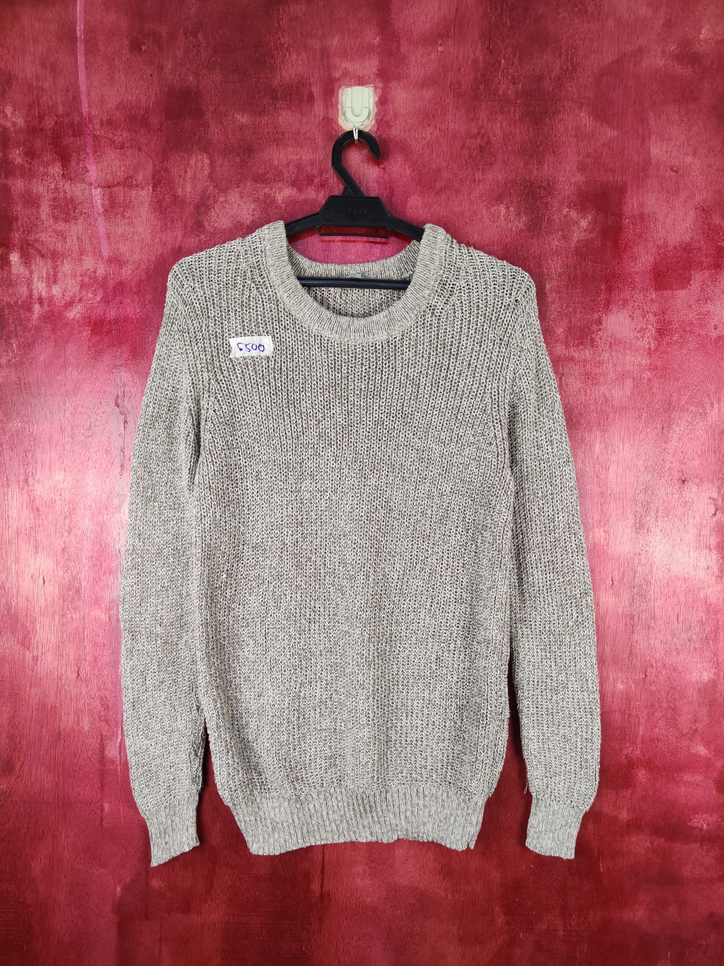 Homespun Knitwear × Japanese Brand × Uniqlo Uniqlo Brown Knitwear Sweatshirt #5500 Size L / US 10 / IT 46 - 1 Thumbnail