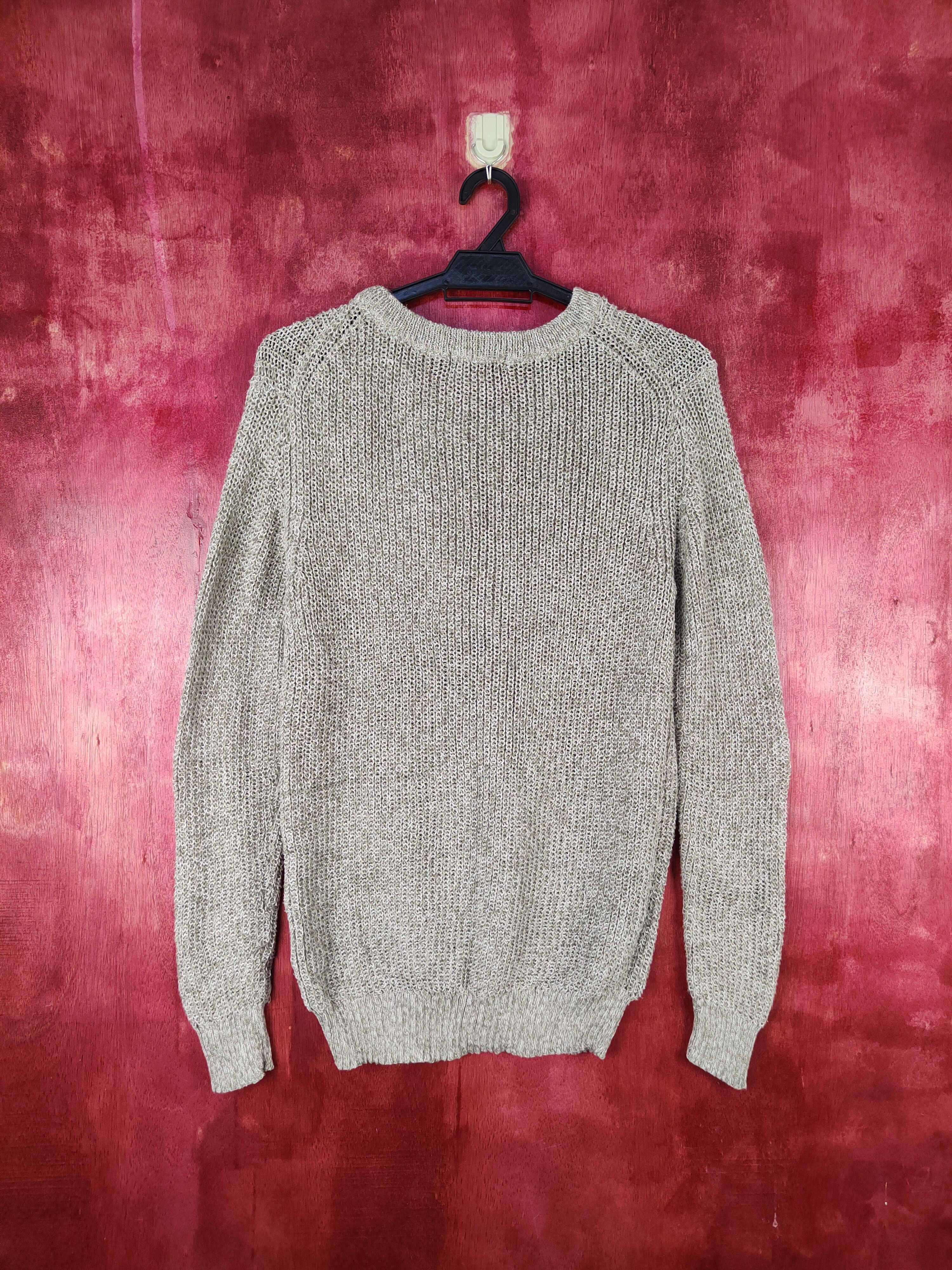 Homespun Knitwear × Japanese Brand × Uniqlo Uniqlo Brown Knitwear Sweatshirt #5500 Size L / US 10 / IT 46 - 7 Thumbnail