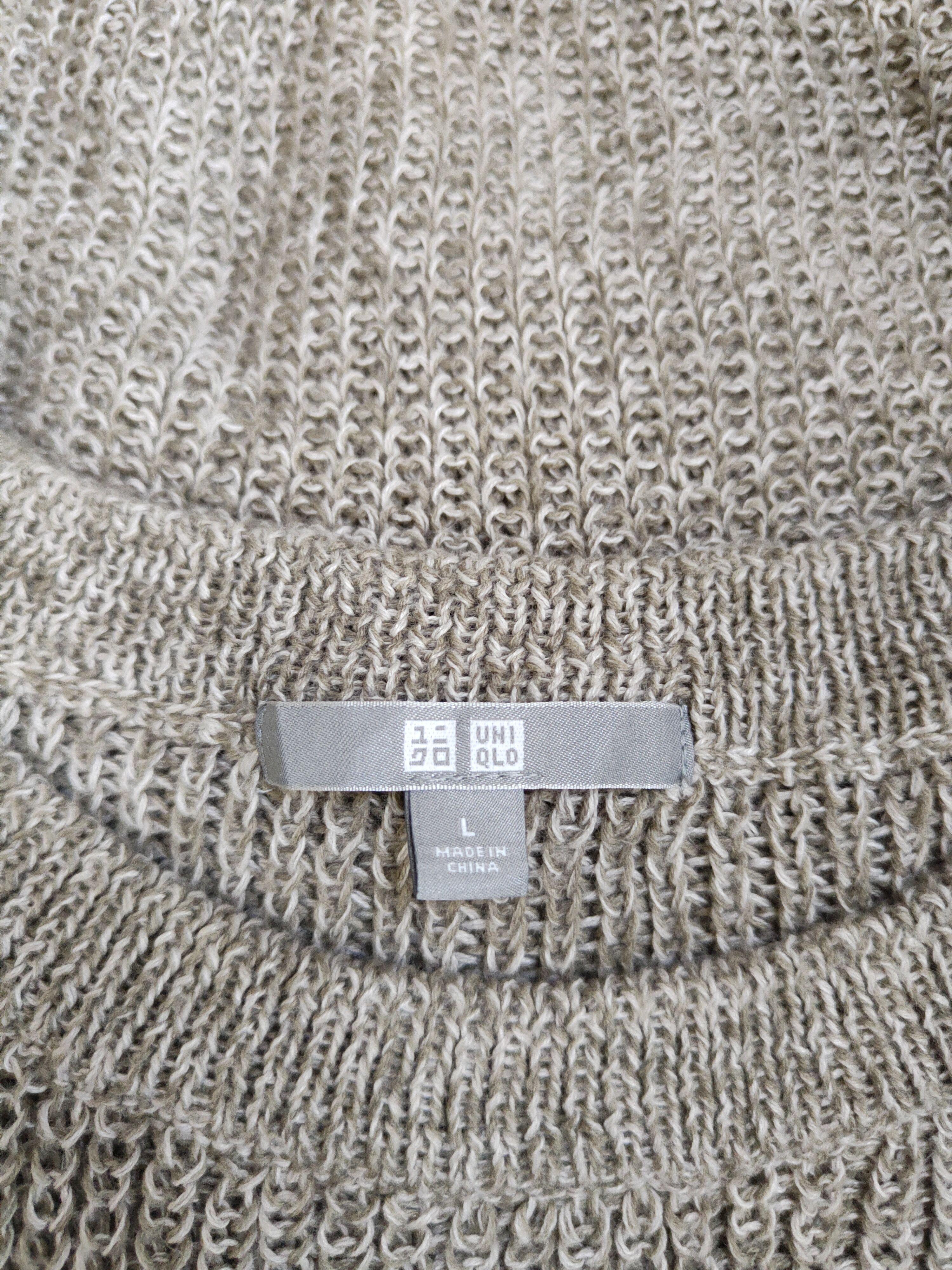 Homespun Knitwear × Japanese Brand × Uniqlo Uniqlo Brown Knitwear Sweatshirt #5500 Size L / US 10 / IT 46 - 11 Thumbnail