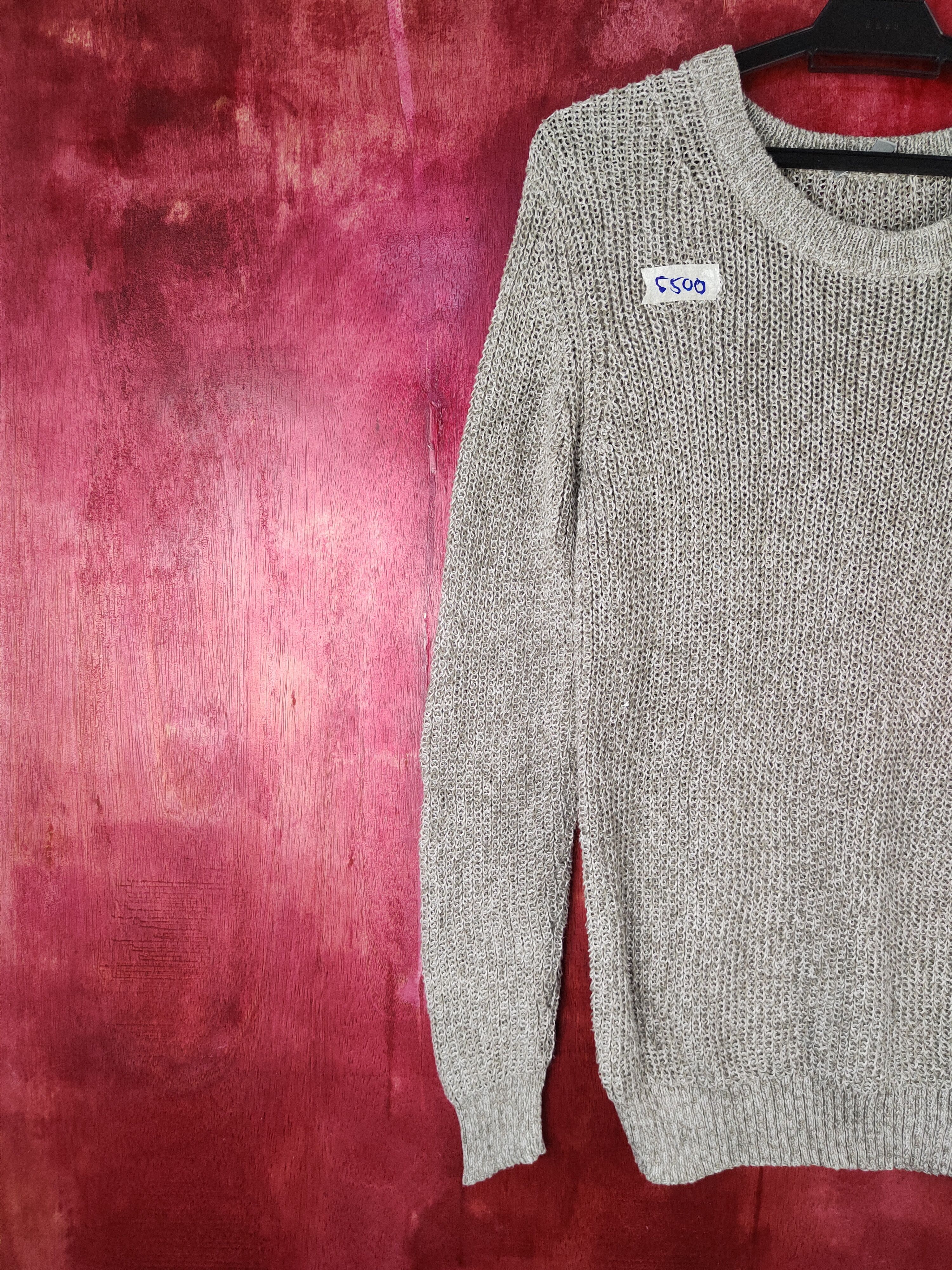 Homespun Knitwear × Japanese Brand × Uniqlo Uniqlo Brown Knitwear Sweatshirt #5500 Size L / US 10 / IT 46 - 3 Thumbnail
