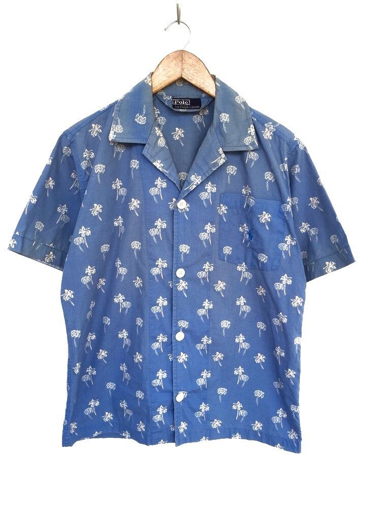 HEAT🔥90s Ralph Lauren Palm Trees Hawaiian Shirt