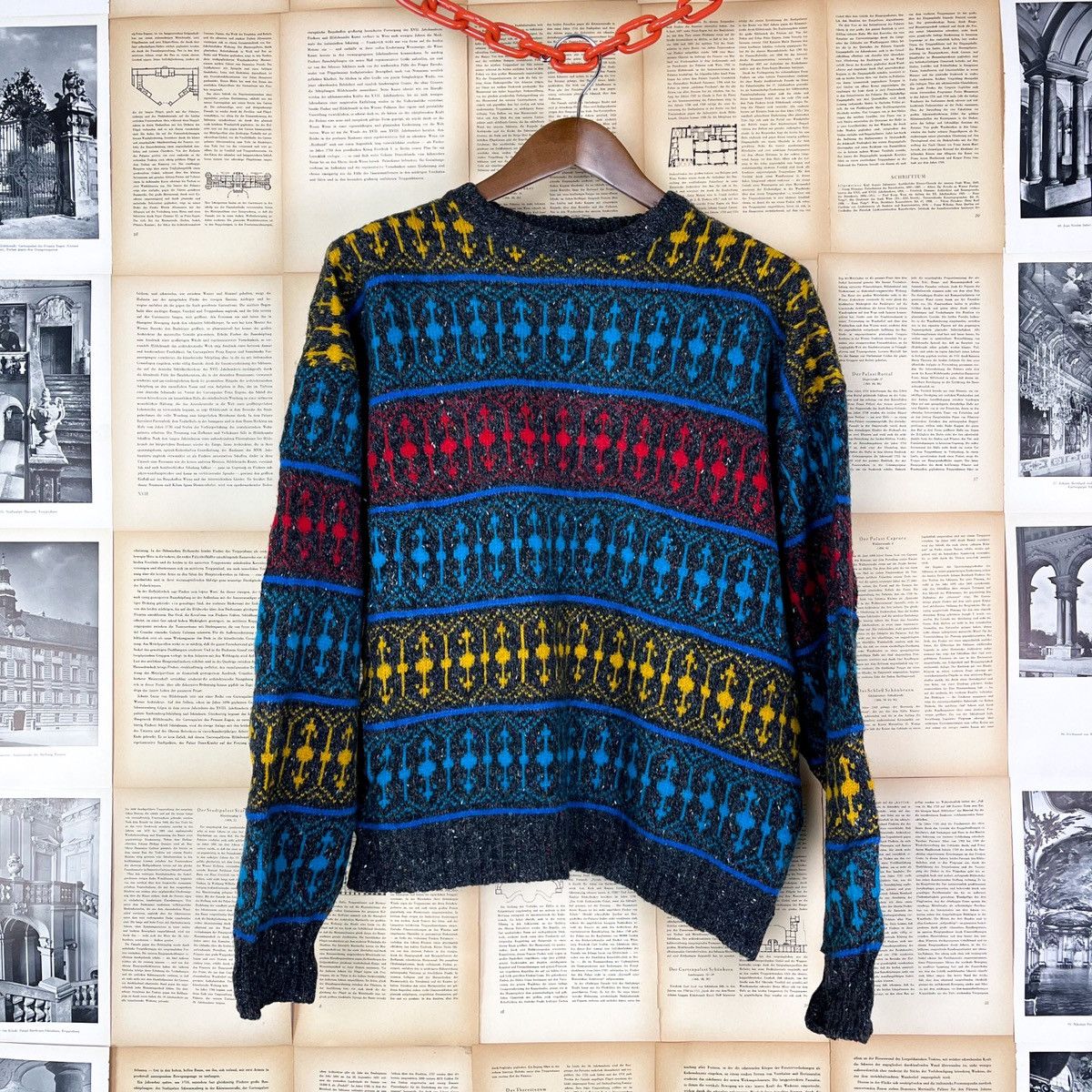 Vintage Vintage 90s Funky Stylized Sweater Size US L / EU 52-54 / 3 - 1 Thumbnail