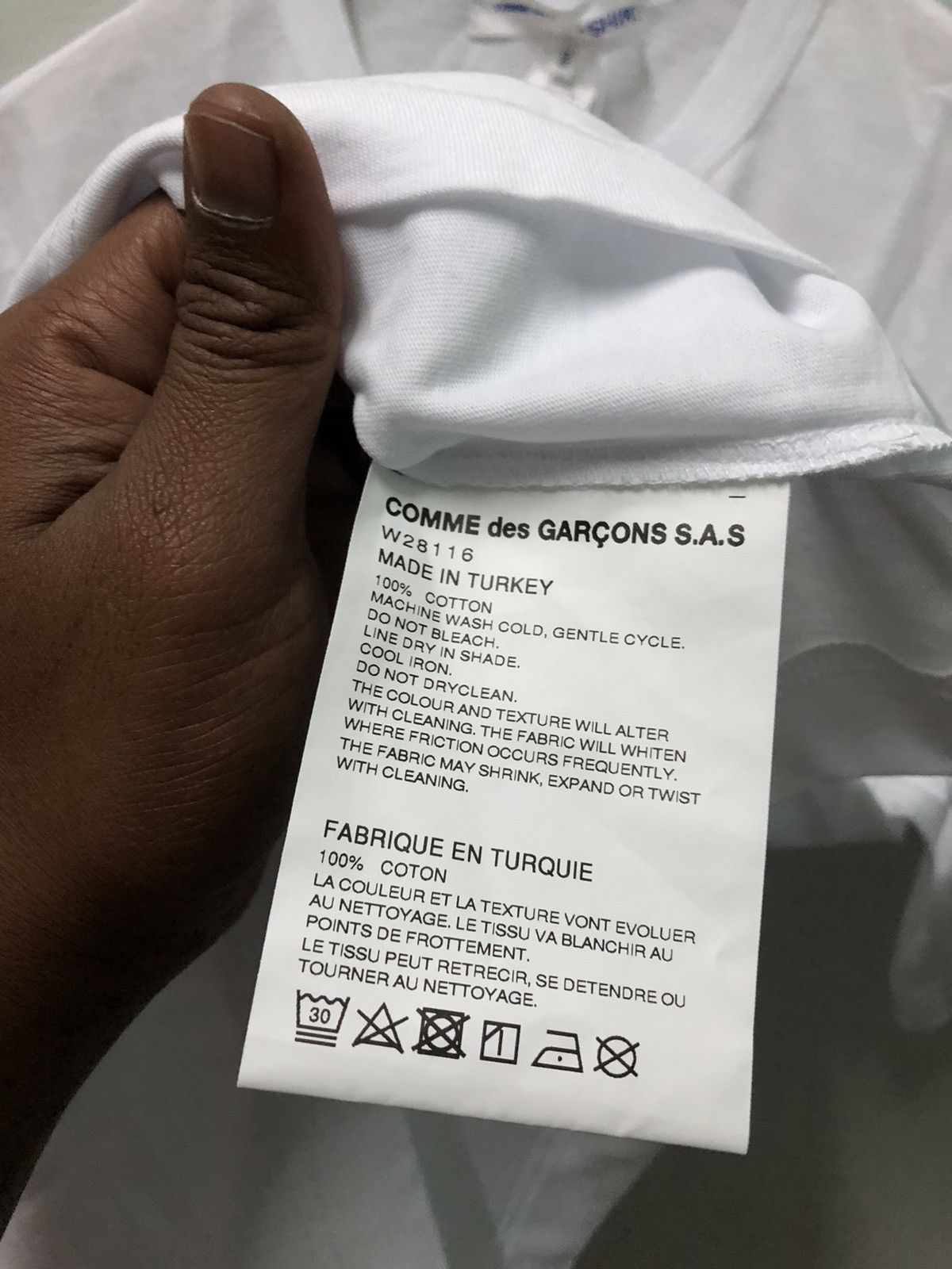 Comme des Garcons × Japanese Brand COMME DES GARÇONS SHIRT SPELL OUT LOGO Size US L / EU 52-54 / 3 - 7 Thumbnail