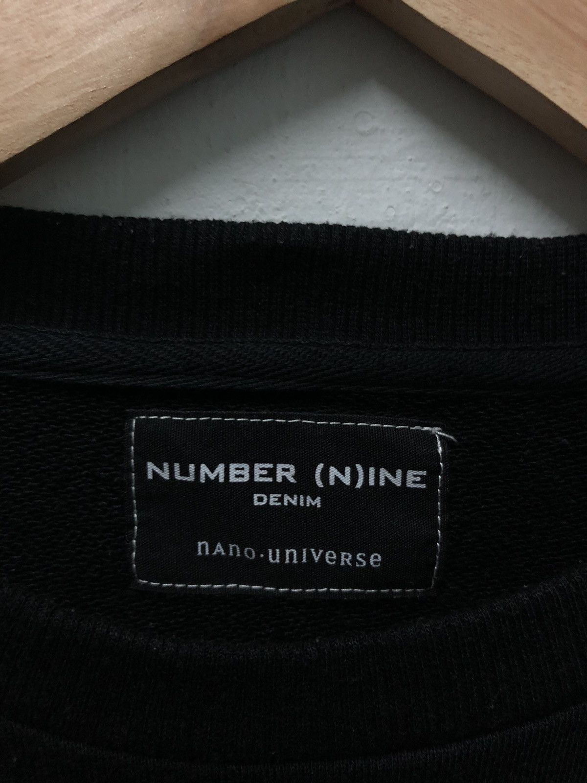 Japanese Brand Number (N)ine Denim Side Tape Sweatshirt Two Pocket Size US M / EU 48-50 / 2 - 4 Thumbnail