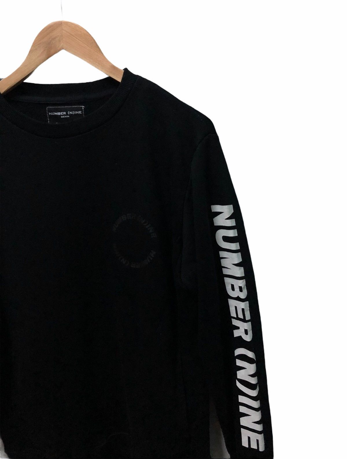 Japanese Brand Number (N)ine Denim Side Tape Sweatshirt Two Pocket Size US M / EU 48-50 / 2 - 2 Thumbnail