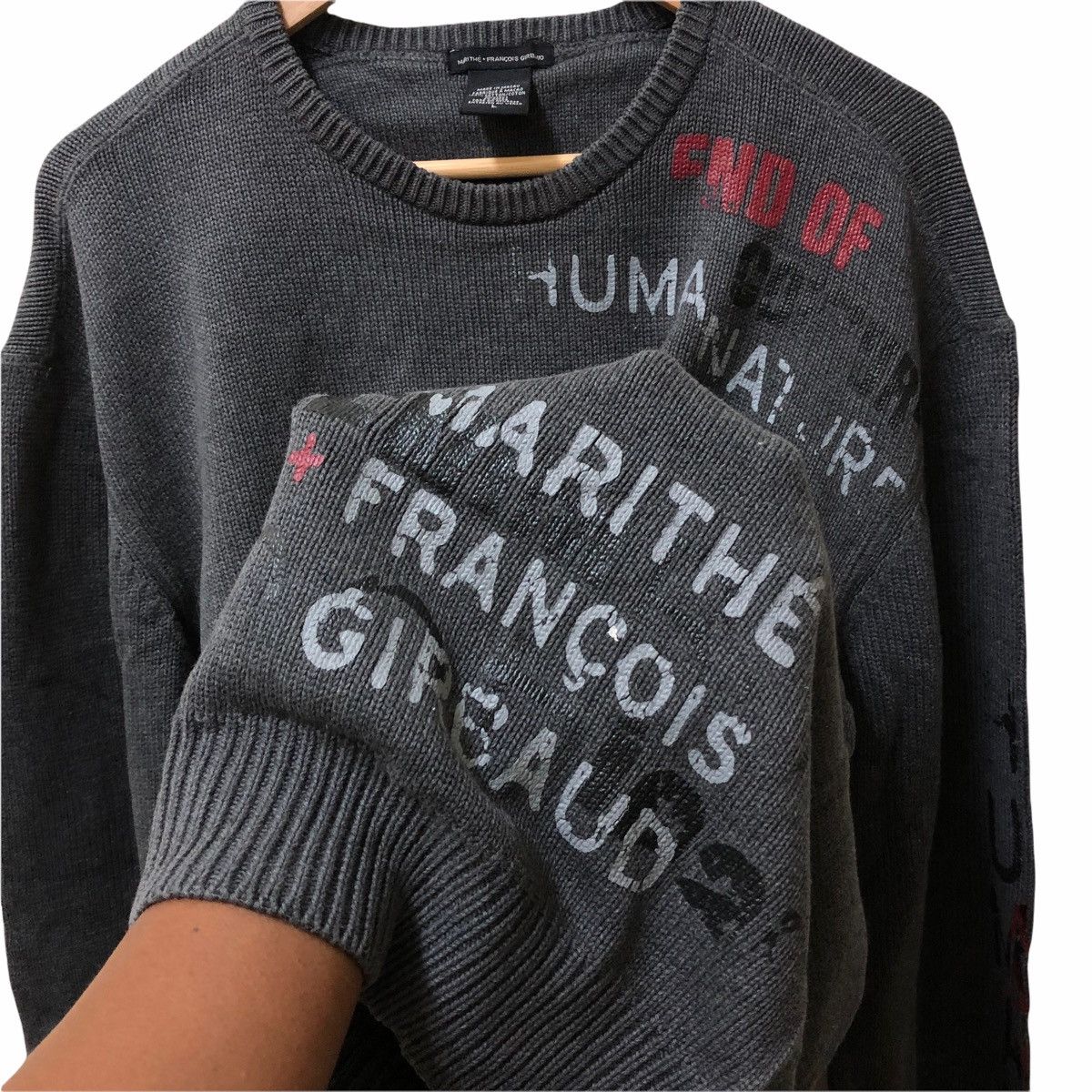 Marithe + Francois Girbaud MARITHE FRANCOIS GIRBAUD SWEATSHIRT PAINT DESIGN Size US L / EU 52-54 / 3 - 6 Thumbnail