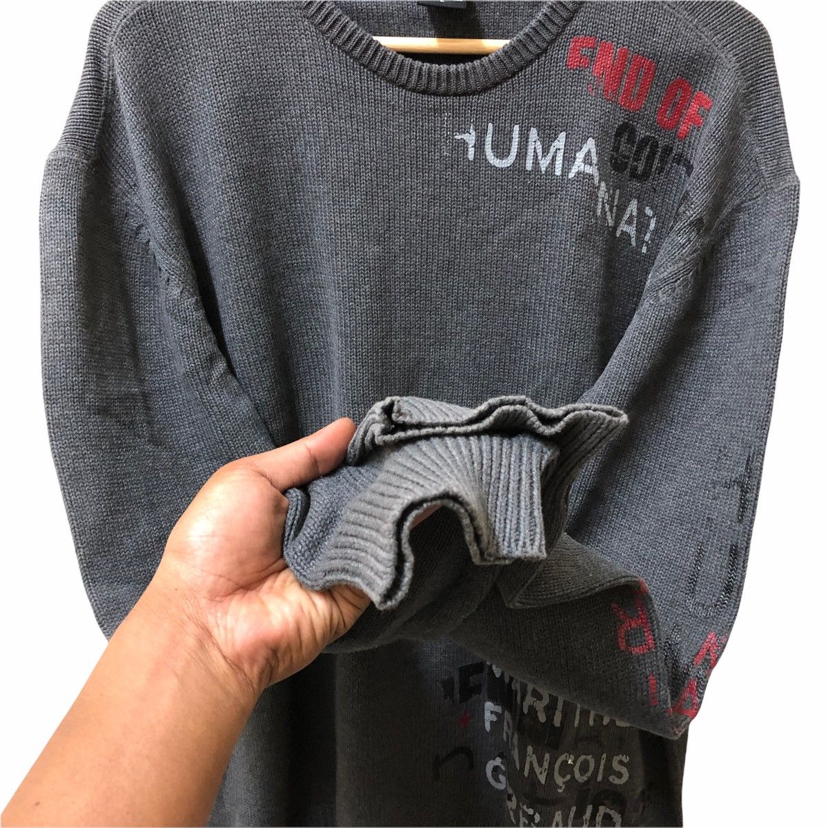 Marithe + Francois Girbaud MARITHE FRANCOIS GIRBAUD SWEATSHIRT PAINT DESIGN Size US L / EU 52-54 / 3 - 5 Thumbnail