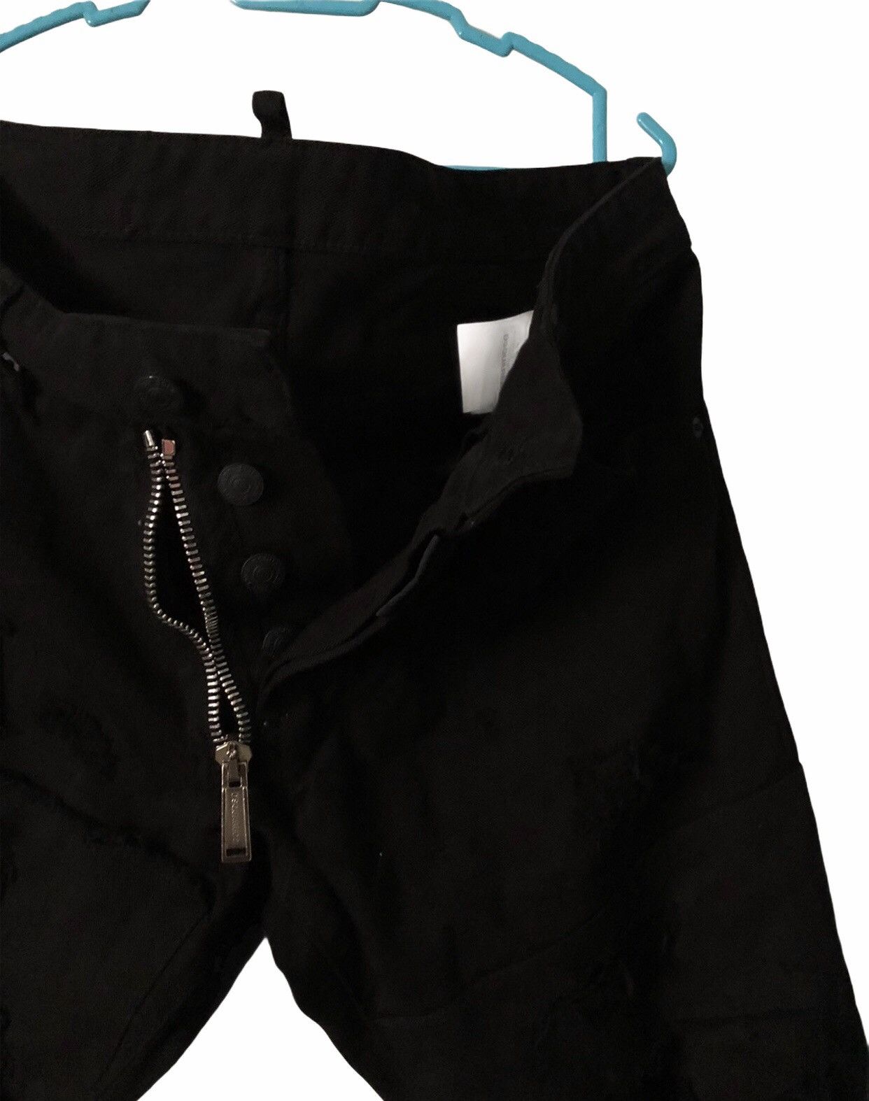 Dsquared2 Rare!!! DSQUARED2 Distressed Slim Fit Denim Black Colour Size US 34 / EU 50 - 8 Thumbnail