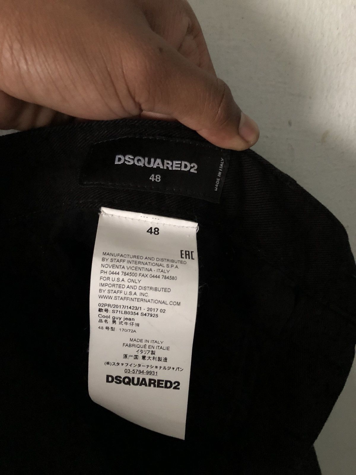 Dsquared2 Rare!!! DSQUARED2 Distressed Slim Fit Denim Black Colour Size US 34 / EU 50 - 9 Thumbnail