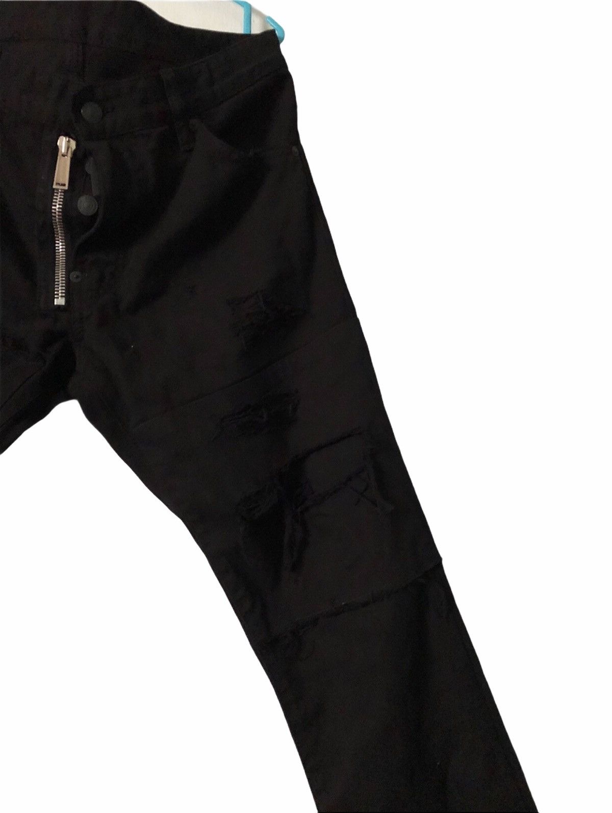 Dsquared2 Rare!!! DSQUARED2 Distressed Slim Fit Denim Black Colour Size US 34 / EU 50 - 7 Thumbnail
