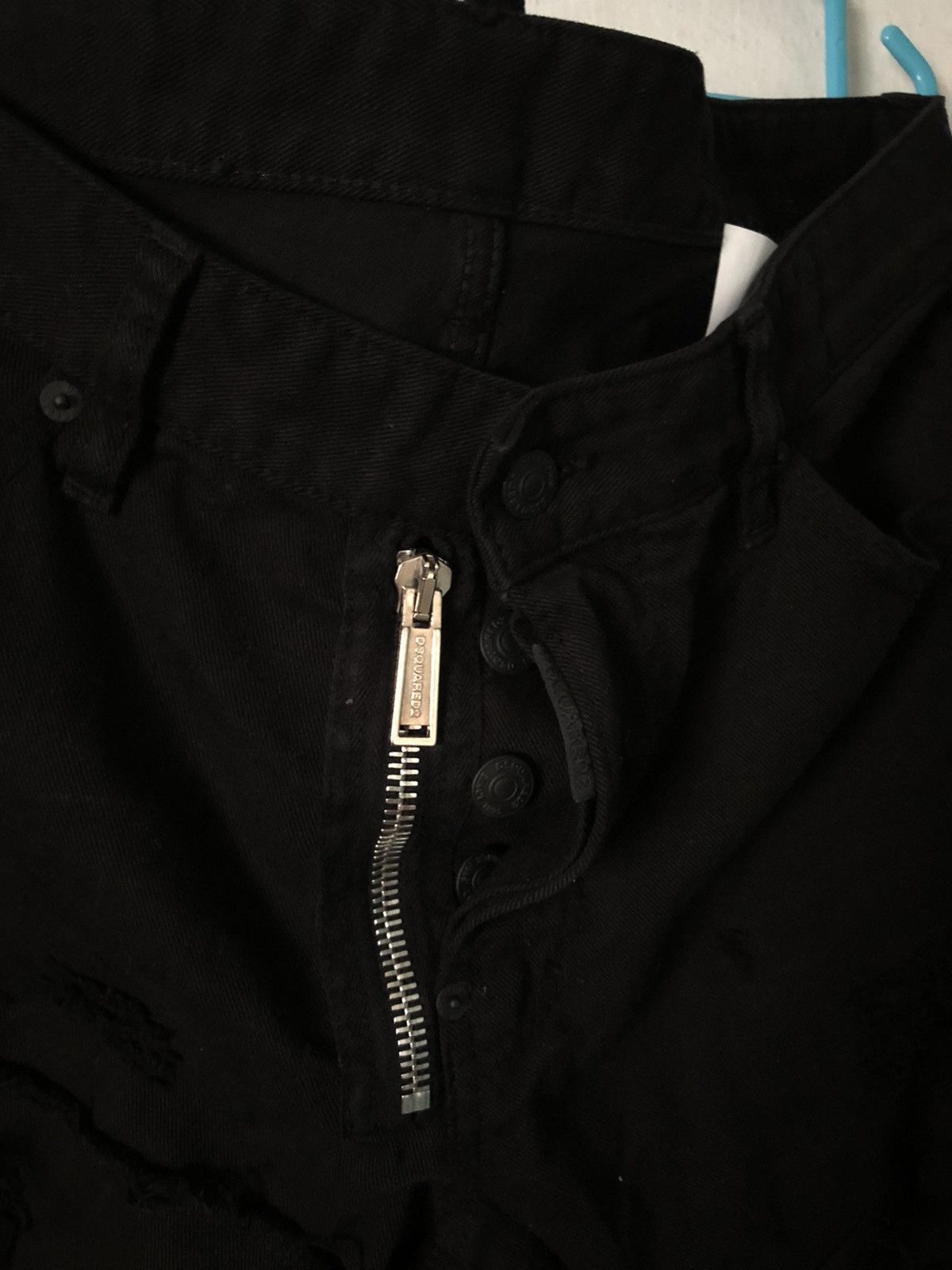 Dsquared2 Rare!!! DSQUARED2 Distressed Slim Fit Denim Black Colour Size US 34 / EU 50 - 5 Thumbnail