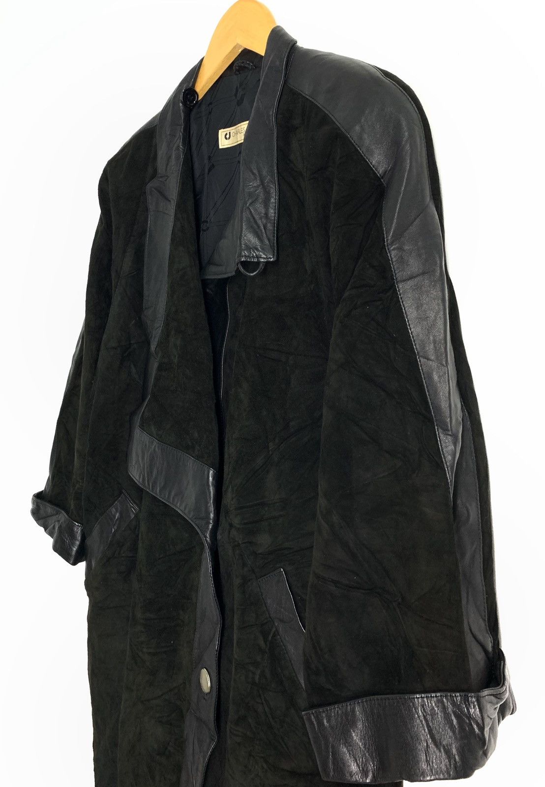 Charles Jourdan × Genuine Leather × Japanese Brand Charles Jourdan Leather Trench Jacket Size US M / EU 48-50 / 2 - 4 Thumbnail