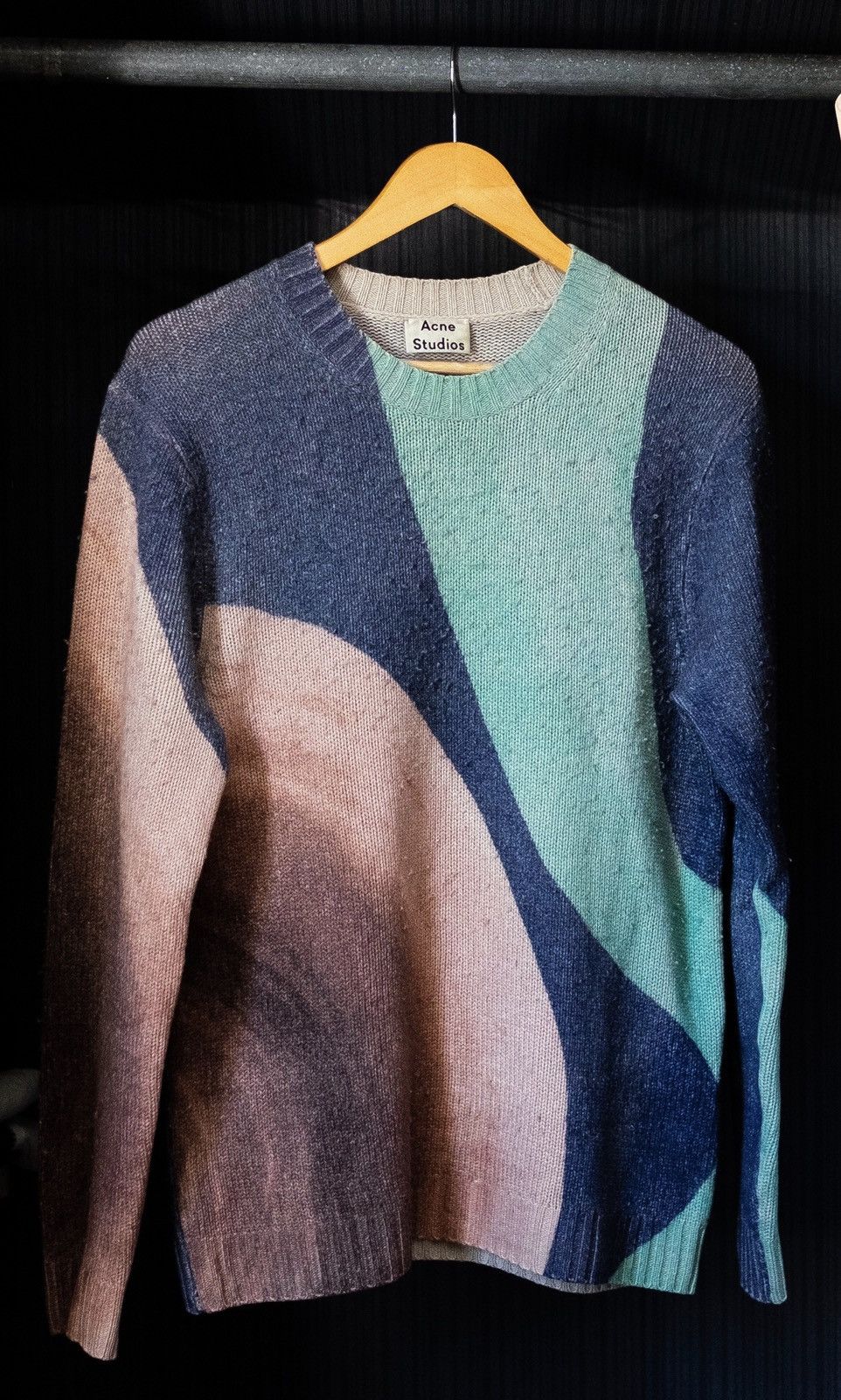 RARE GRAIL acne studios beach wave peele texturized sweater