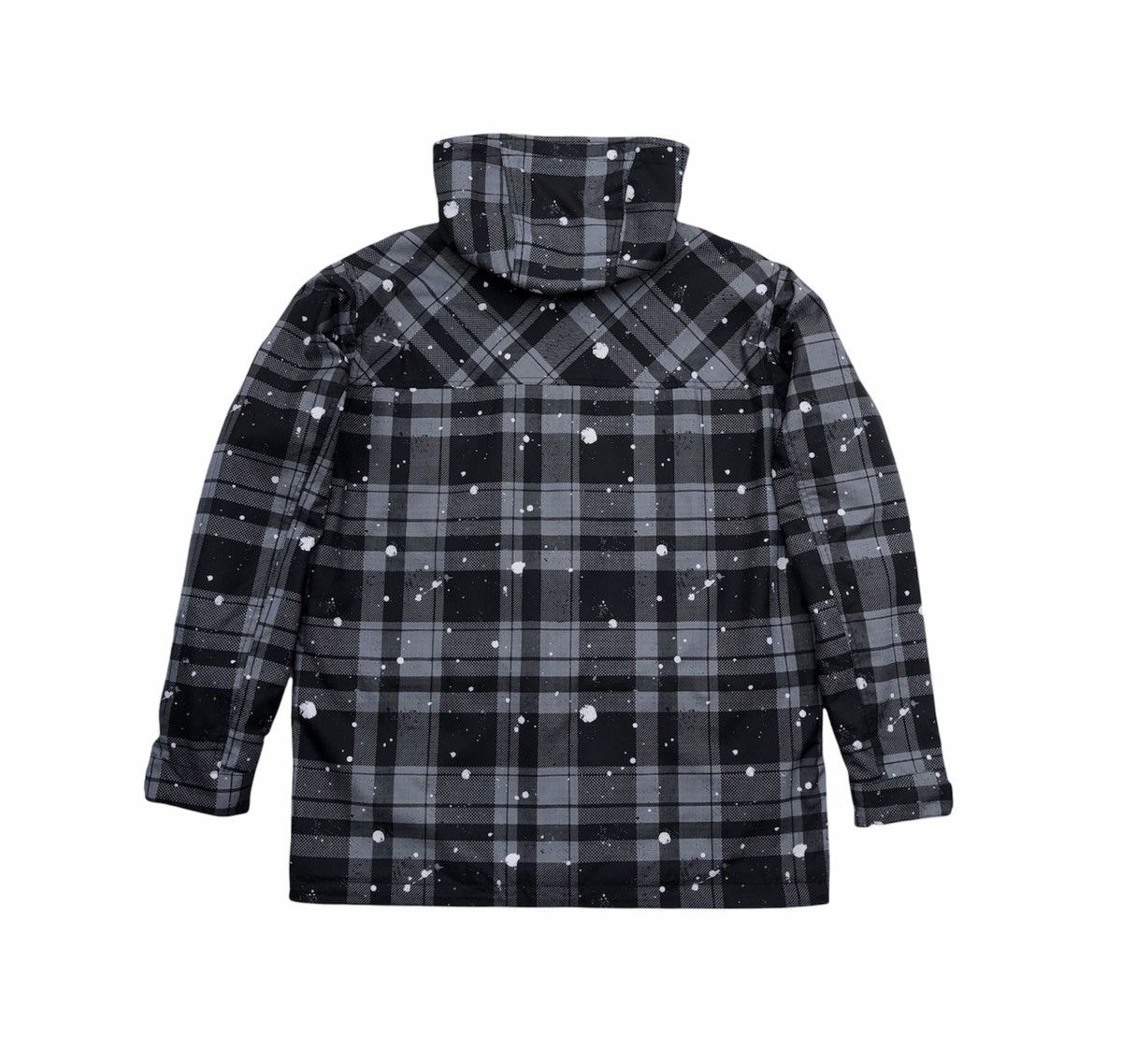 Japanese Brand IGNIO Men fashion Checked Paint Full Zipper Hooded Jacket Size US L / EU 52-54 / 3 - 10 Thumbnail