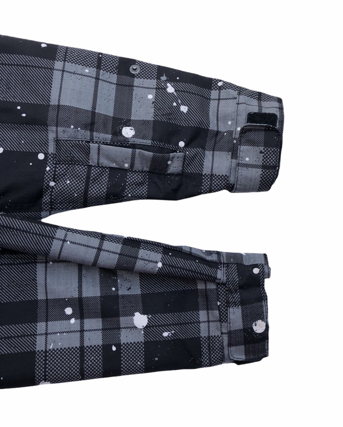 Japanese Brand IGNIO Men fashion Checked Paint Full Zipper Hooded Jacket Size US L / EU 52-54 / 3 - 11 Thumbnail