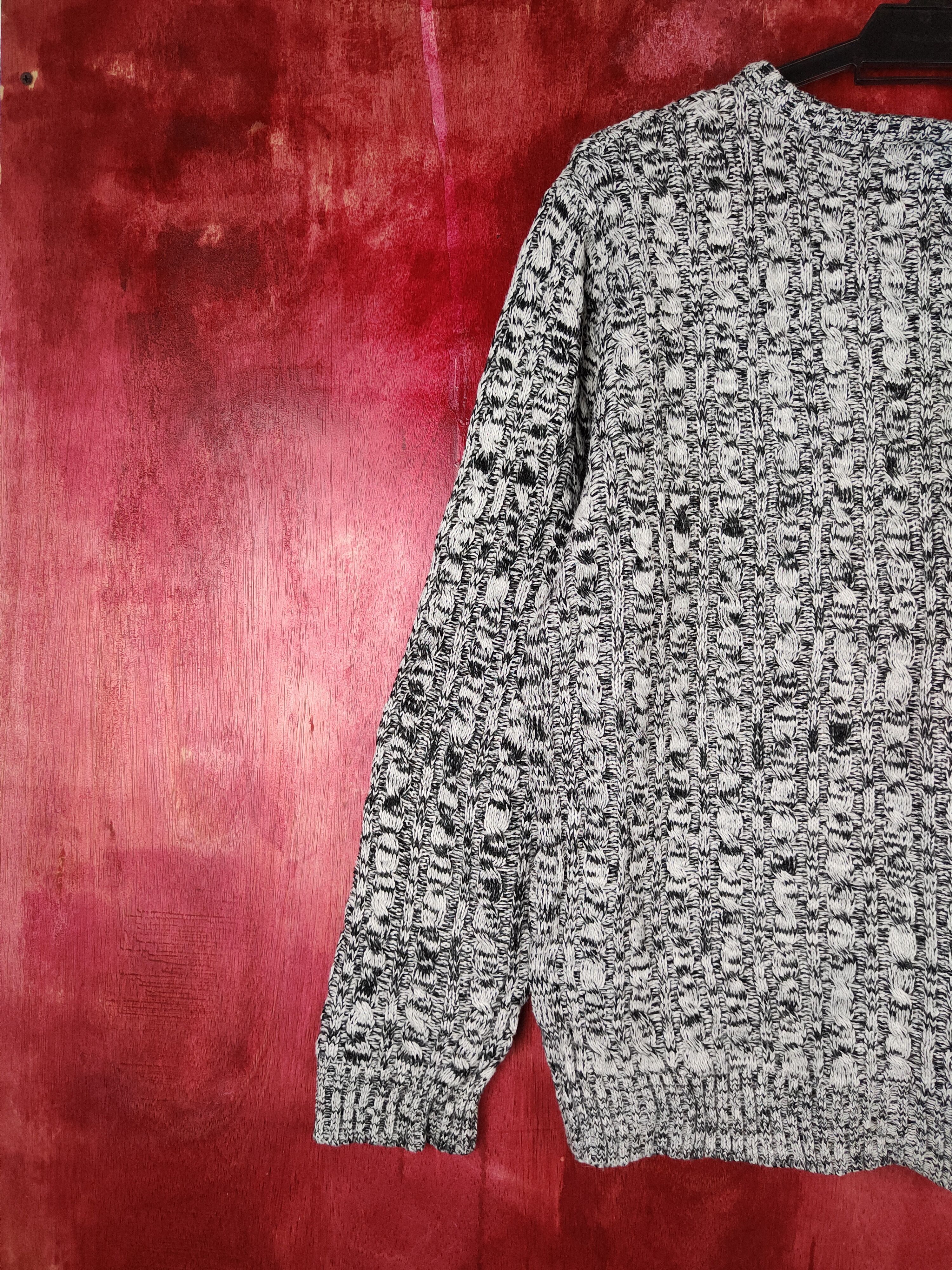 Japanese Brand × Other Louis Chavlon Black/White Knitwear #5492 Size US M / EU 48-50 / 2 - 8 Thumbnail