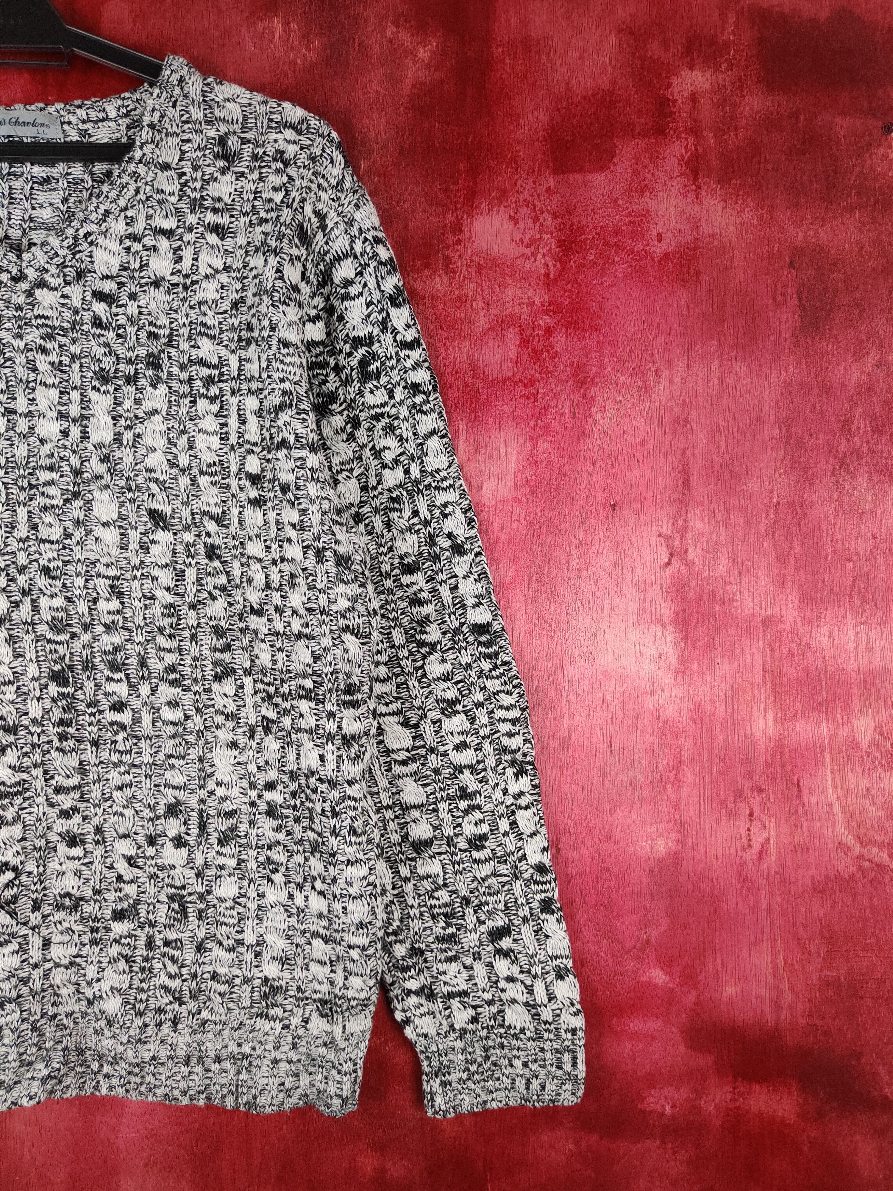 Japanese Brand × Other Louis Chavlon Black/White Knitwear #5492 Size US M / EU 48-50 / 2 - 5 Thumbnail