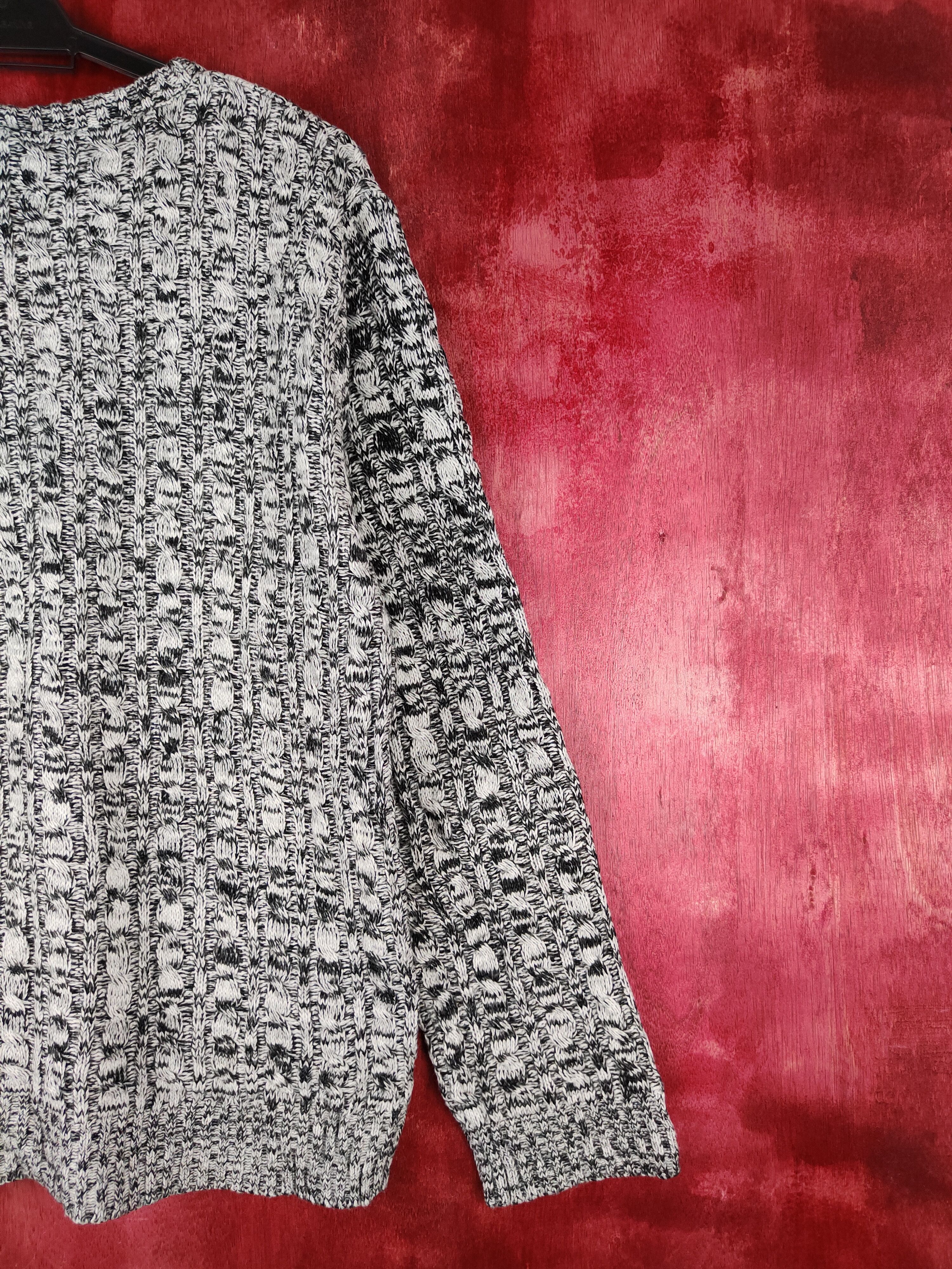 Japanese Brand × Other Louis Chavlon Black/White Knitwear #5492 Size US M / EU 48-50 / 2 - 9 Thumbnail