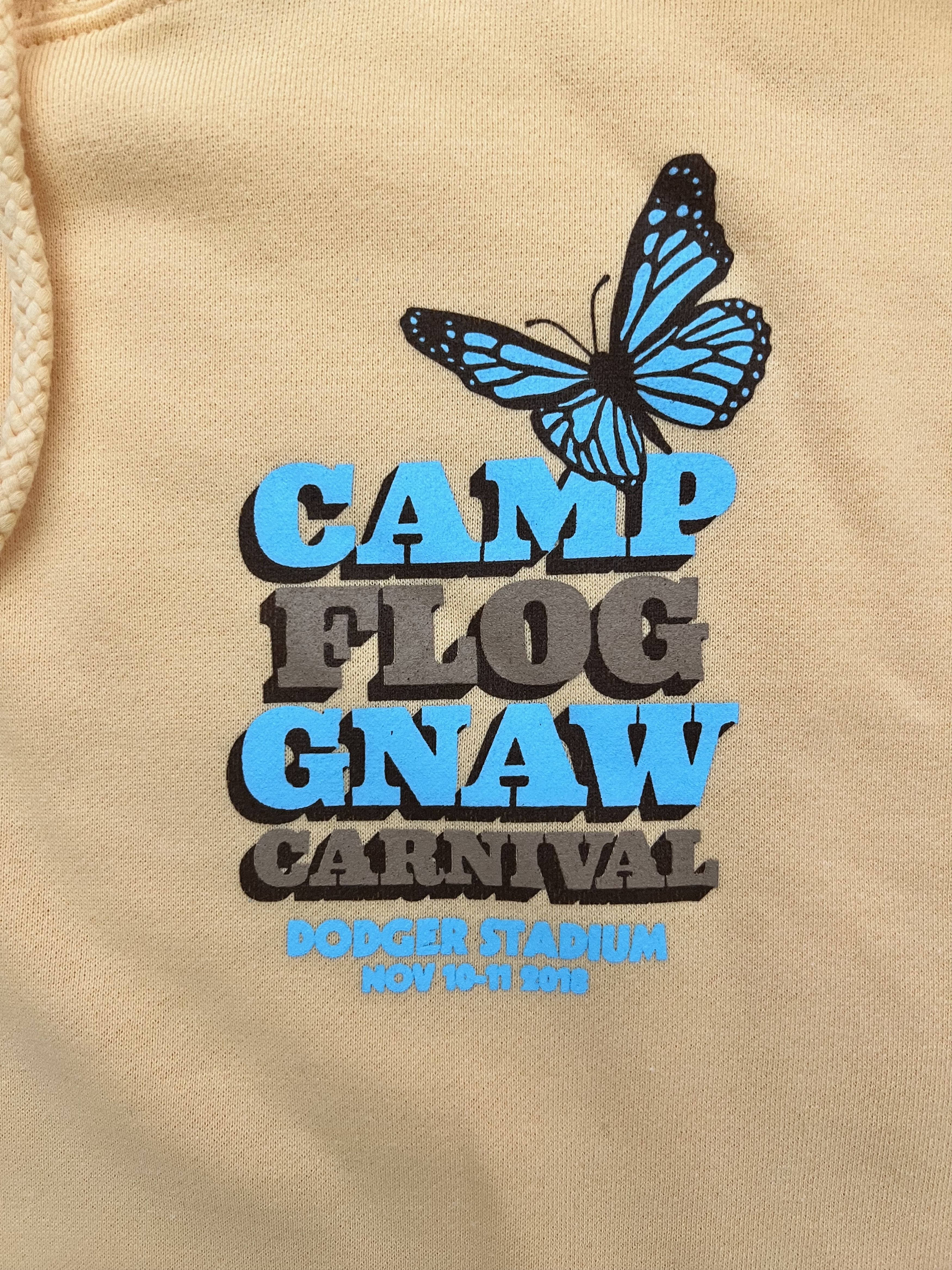 Golf Wang 💚 2018 Camp Flog Gnaw Golf Wang Carnival Peach Hoodie Large Size US L / EU 52-54 / 3 - 3 Thumbnail