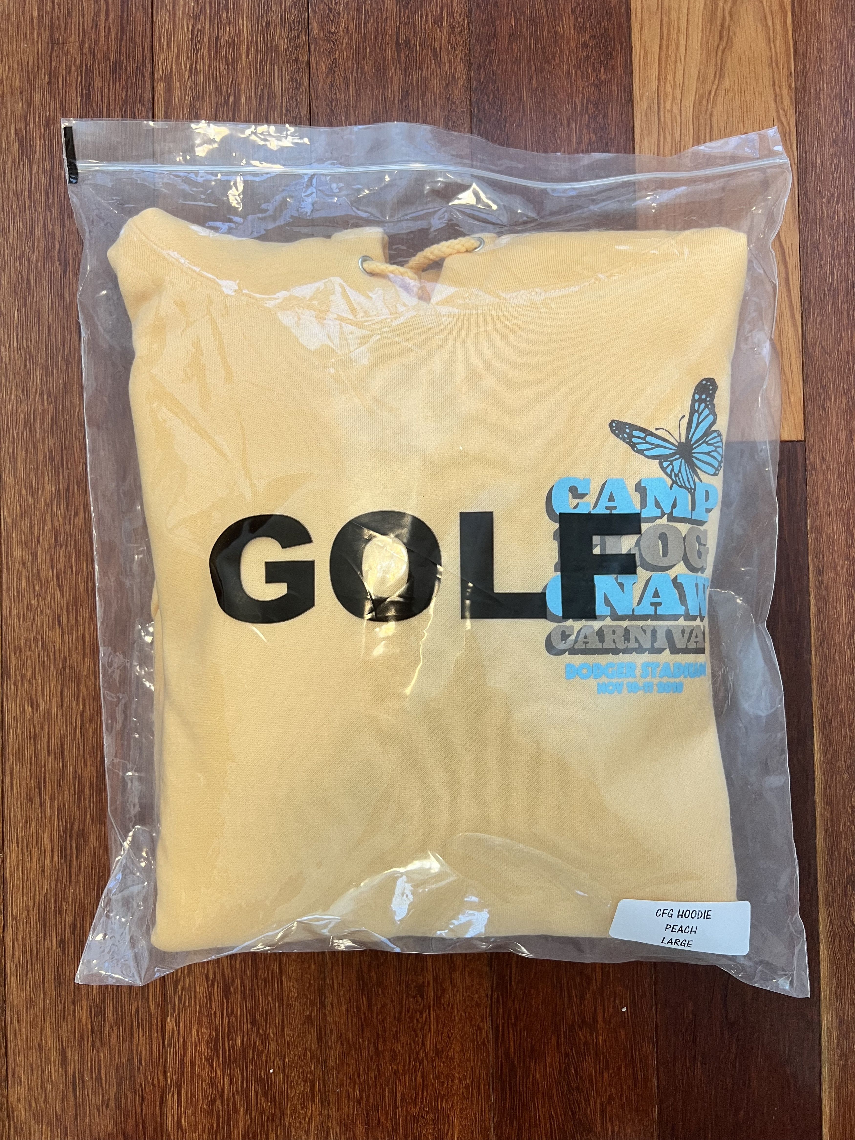 Golf Wang 💚 2018 Camp Flog Gnaw Golf Wang Carnival Peach Hoodie Large Size US L / EU 52-54 / 3 - 9 Thumbnail