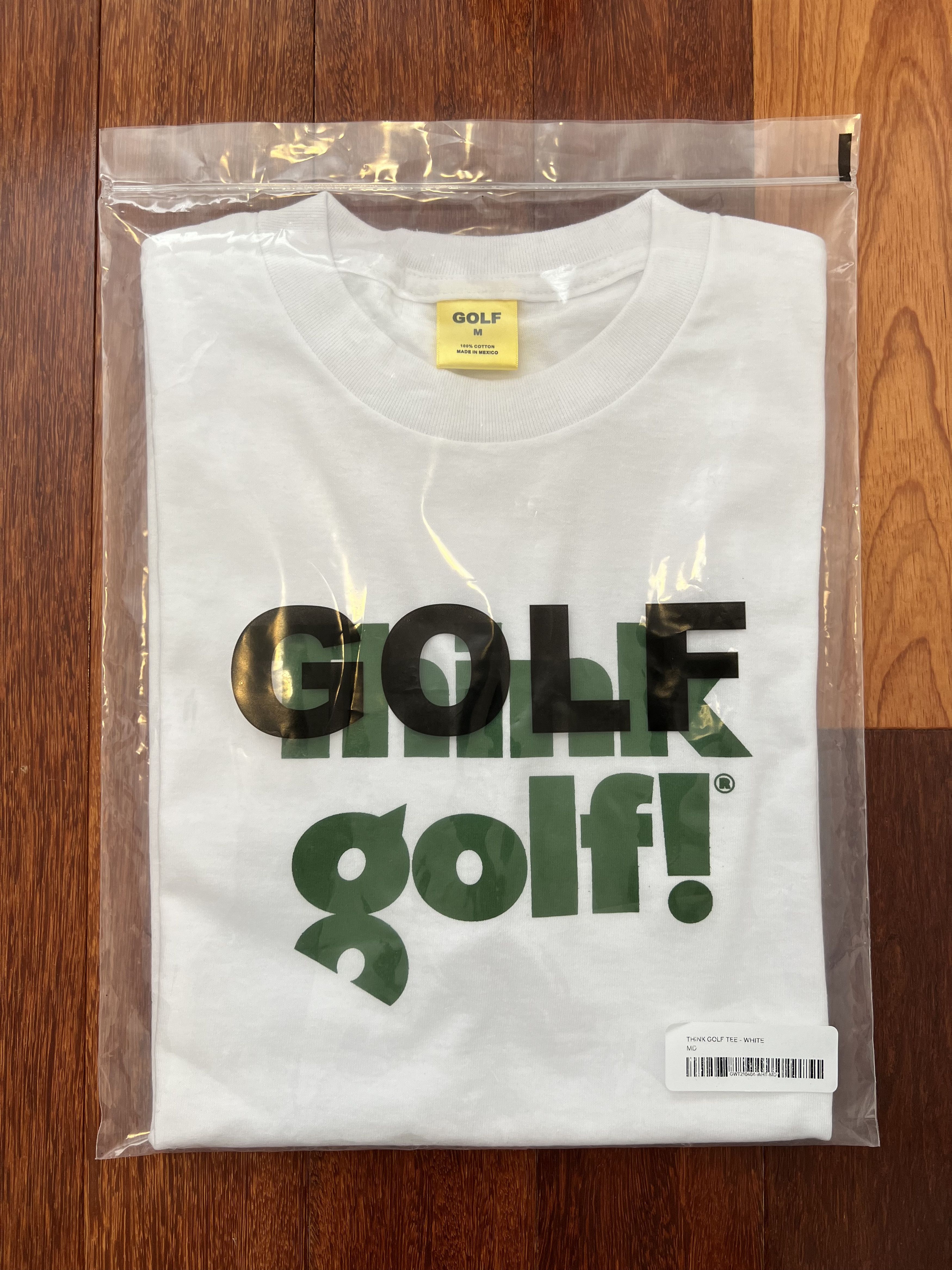 Golf Wang × Tyler The Creator 💚 Golf Wang Think Golf Tee White Medium Size US M / EU 48-50 / 2 - 6 Thumbnail