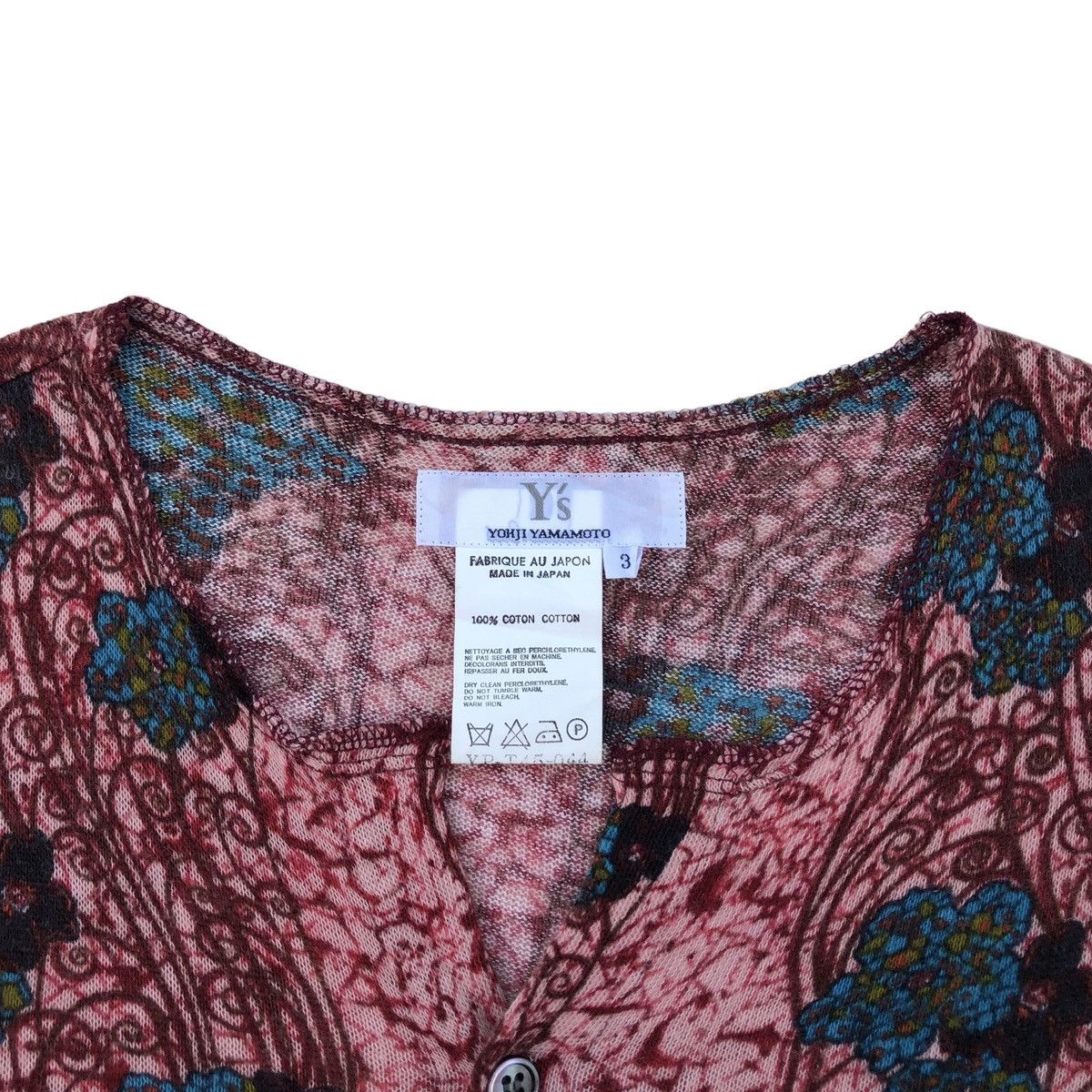 Yohji Yamamoto Y's YOHJI Yamamoto Stretchable Women Flora Shirt Size S / US 4 / IT 40 - 9 Thumbnail