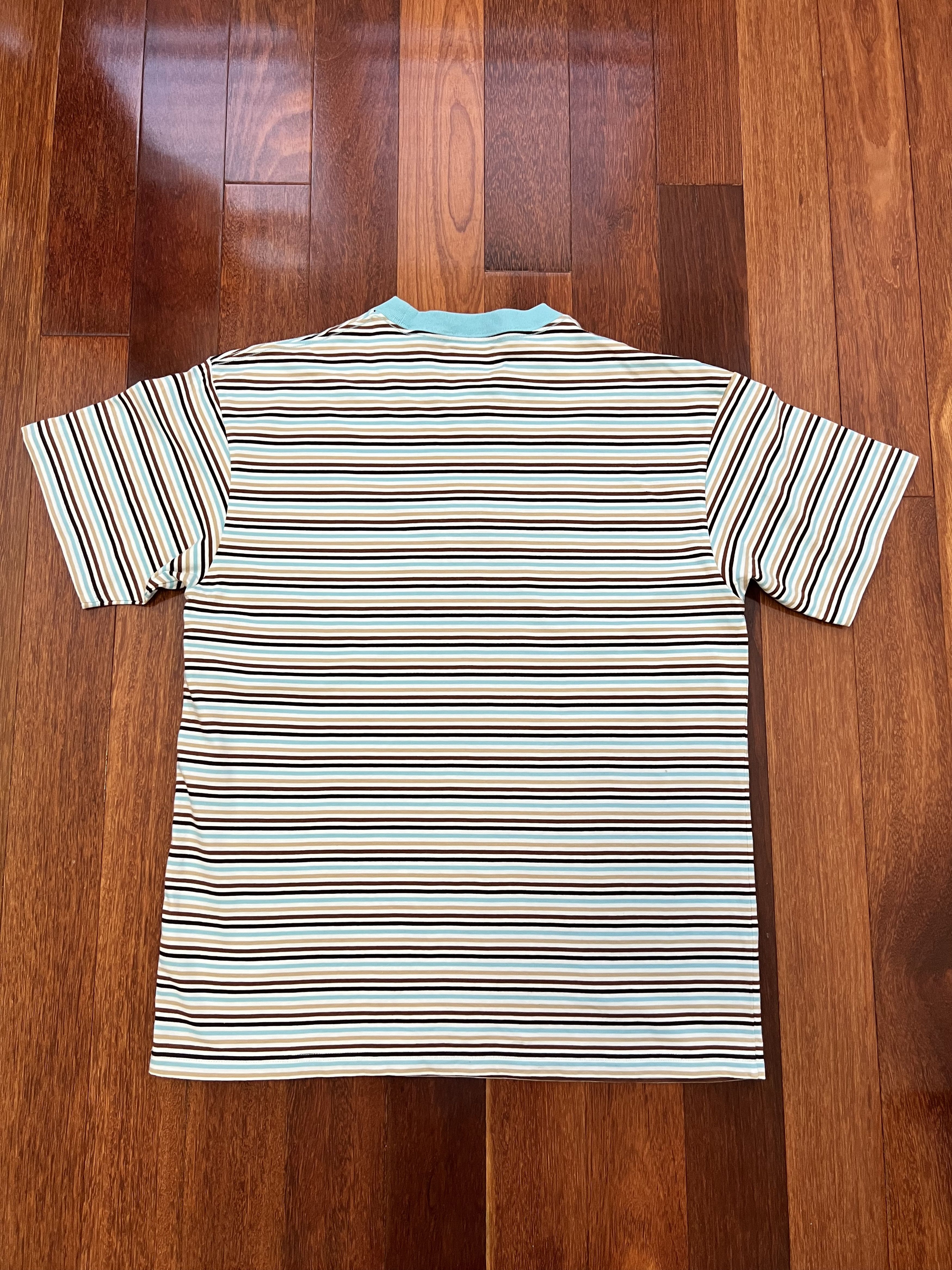 Golf Wang 💚 Golf Wang Embroidered Romeo Striped Tee Blue Size US L / EU 52-54 / 3 - 2 Thumbnail