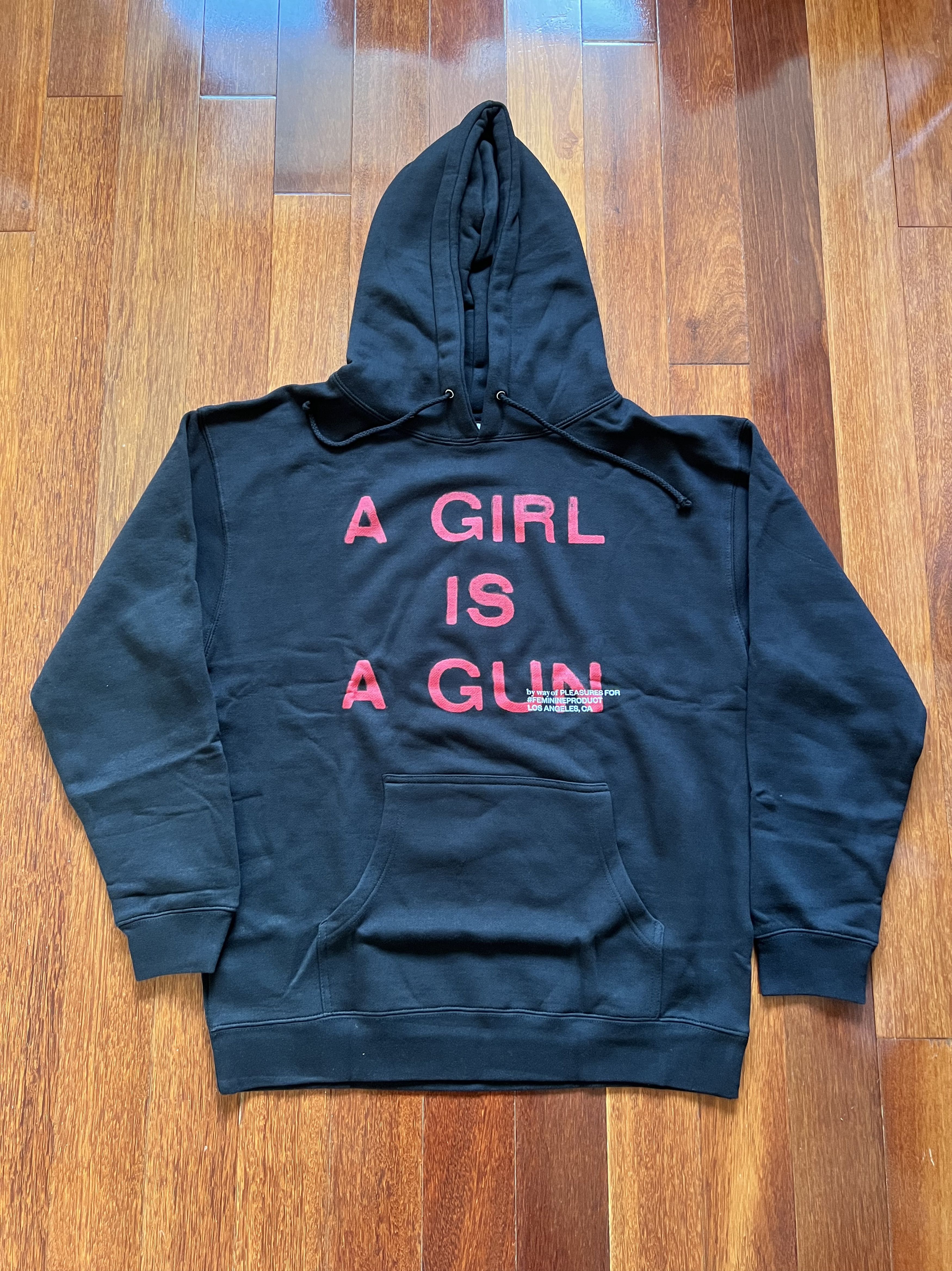 A girl is 2025 a gun pleasures hoodie