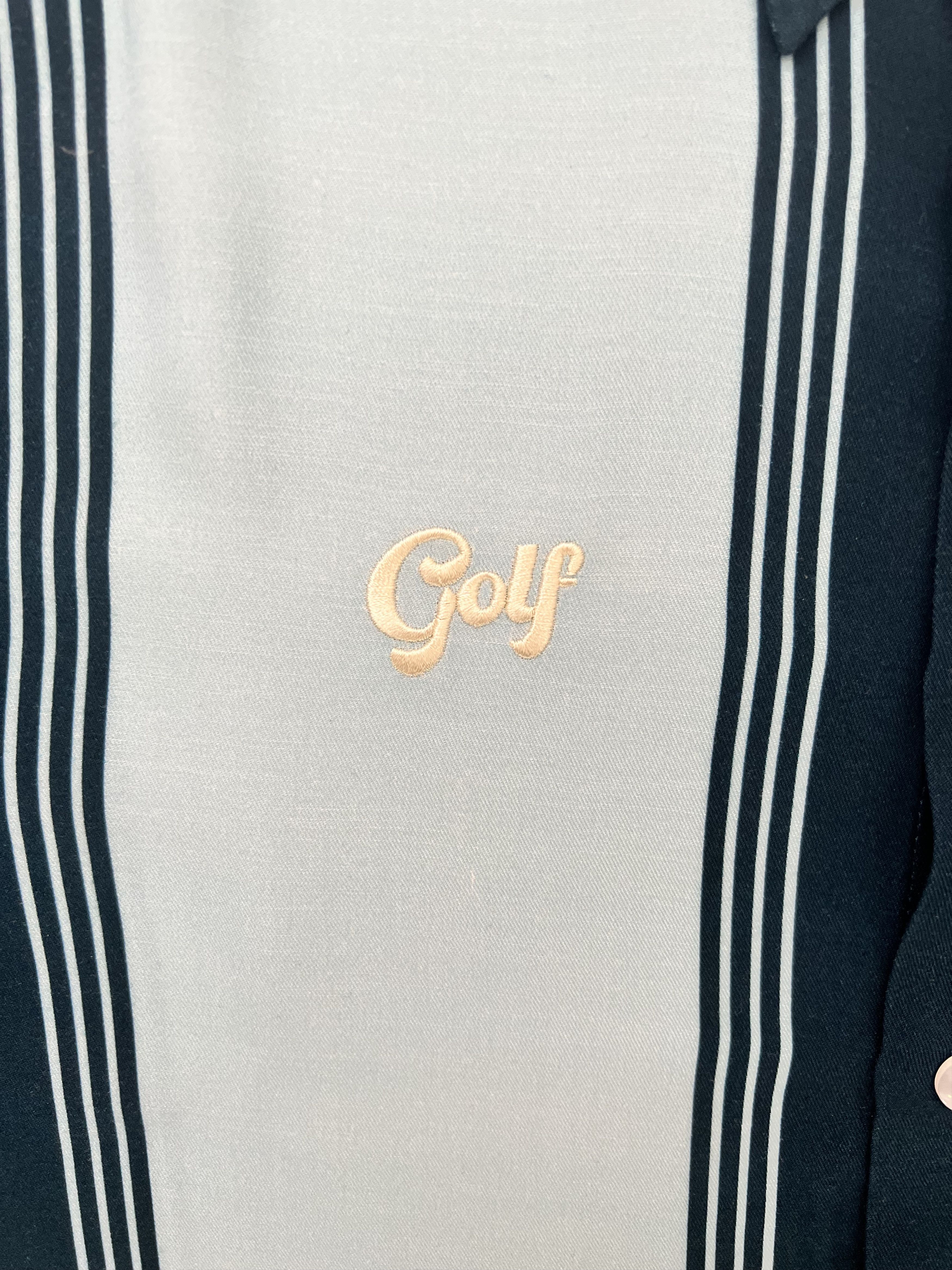 Golf Wang × Tyler The Creator 💚 Golf Wang Multi Stripe Button Down Navy Small Size US S / EU 44-46 / 1 - 5 Thumbnail