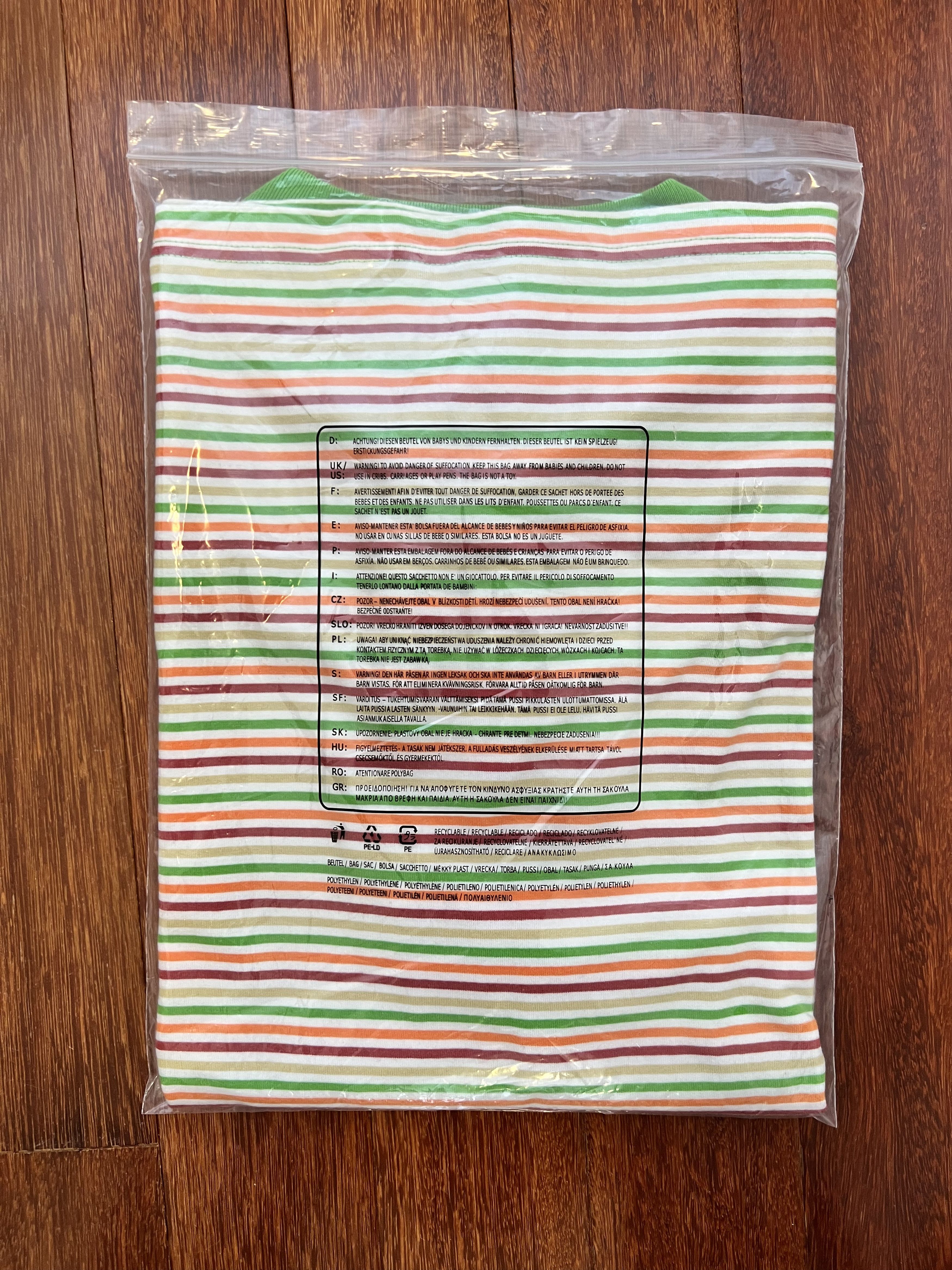 Golf Wang 💚 Golf Wang Embroidered Romeo Striped Tee Green Size US L / EU 52-54 / 3 - 9 Thumbnail