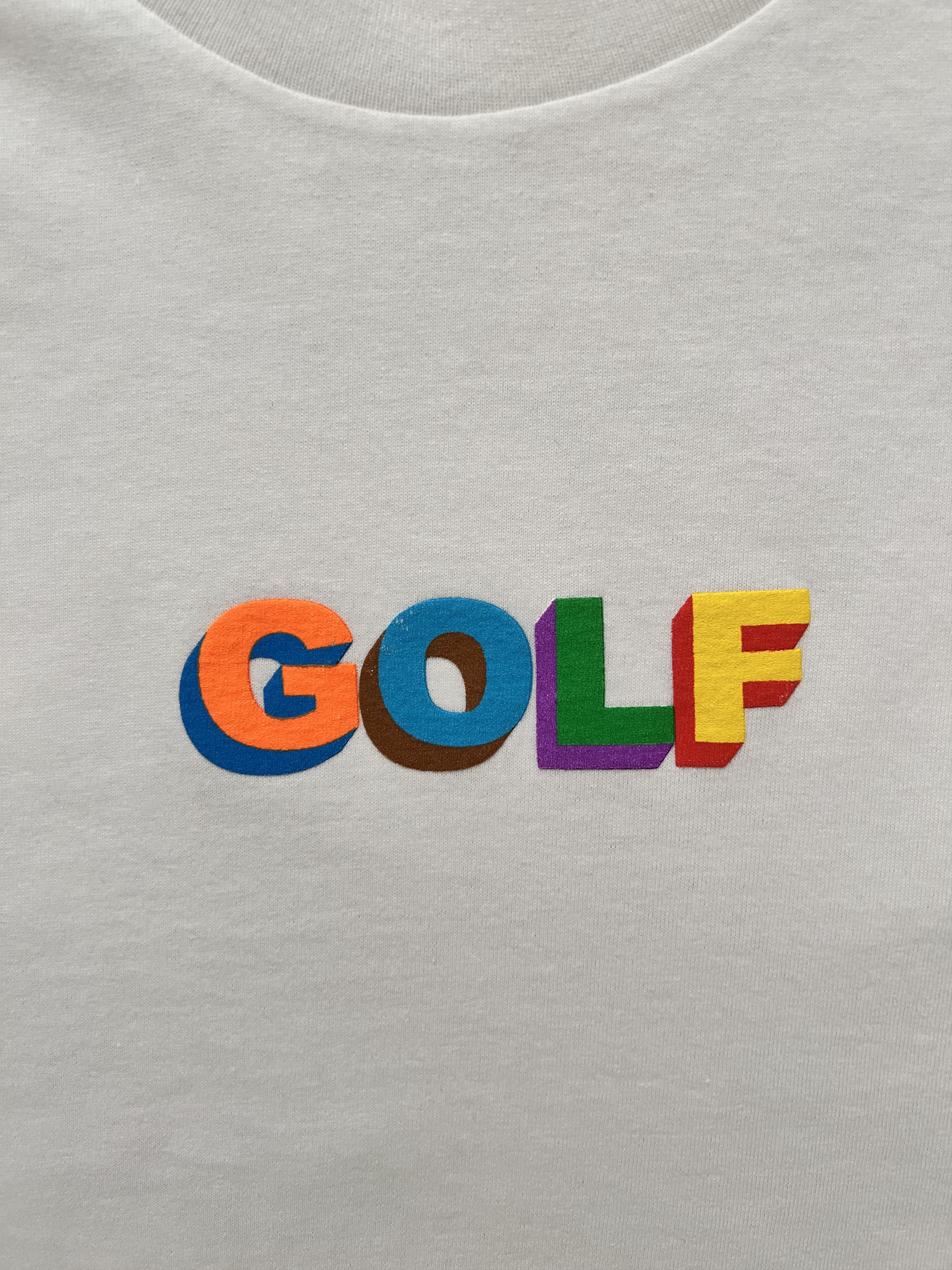 Golf Wang × Tyler The Creator 💚 Golf Wang Multi Color 3D Logo Tee White Size US M / EU 48-50 / 2 - 3 Thumbnail