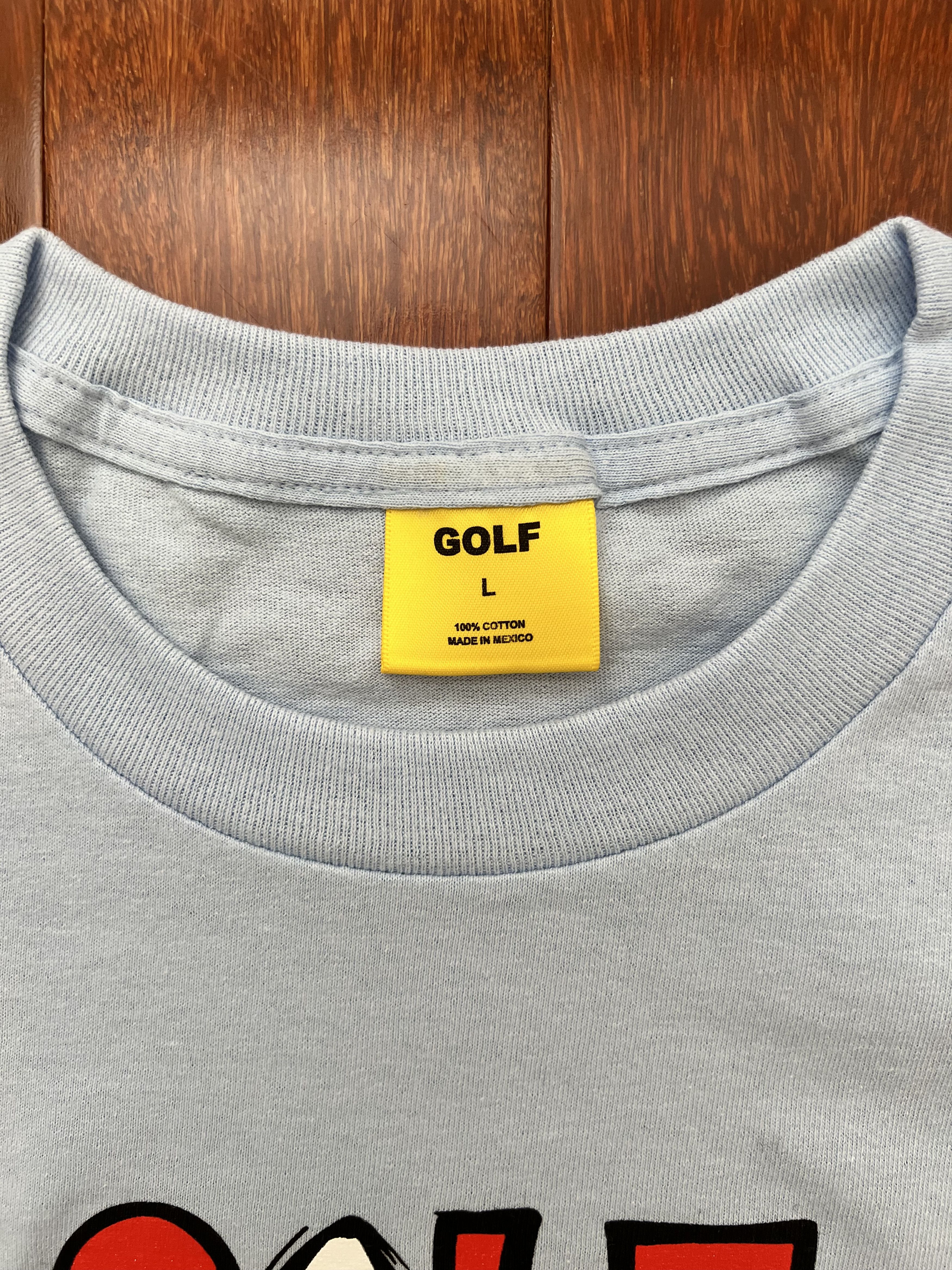 Golf Wang × Tyler The Creator 💚 Golf Wang Eye Logo Tee Light Blue Size US L / EU 52-54 / 3 - 4 Thumbnail