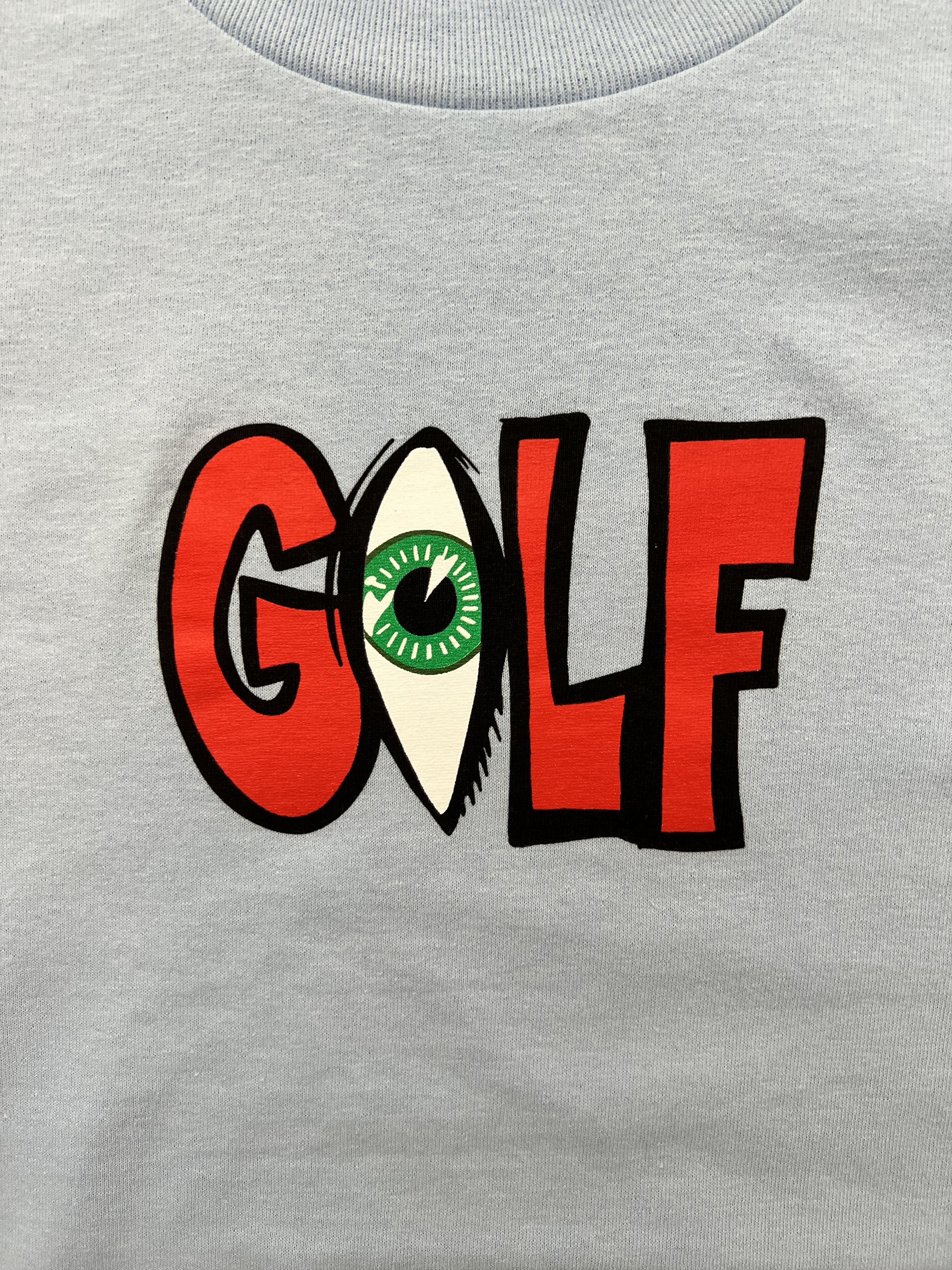 Golf Wang × Tyler The Creator 💚 Golf Wang Eye Logo Tee Light Blue Size US L / EU 52-54 / 3 - 3 Thumbnail