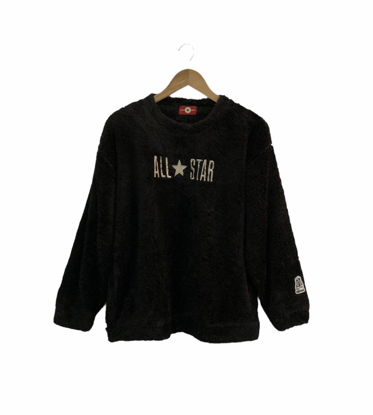 Converse × Japanese Brand 🔥STEAL🔥CONVERSE ALL STAR EMBROIDERY FLEECE FUR SWEATSHIRT Size US M / EU 48-50 / 2 - 3 Thumbnail