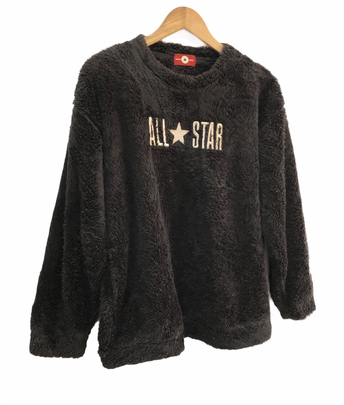 Converse × Japanese Brand 🔥STEAL🔥CONVERSE ALL STAR EMBROIDERY FLEECE FUR SWEATSHIRT Size US M / EU 48-50 / 2 - 4 Thumbnail